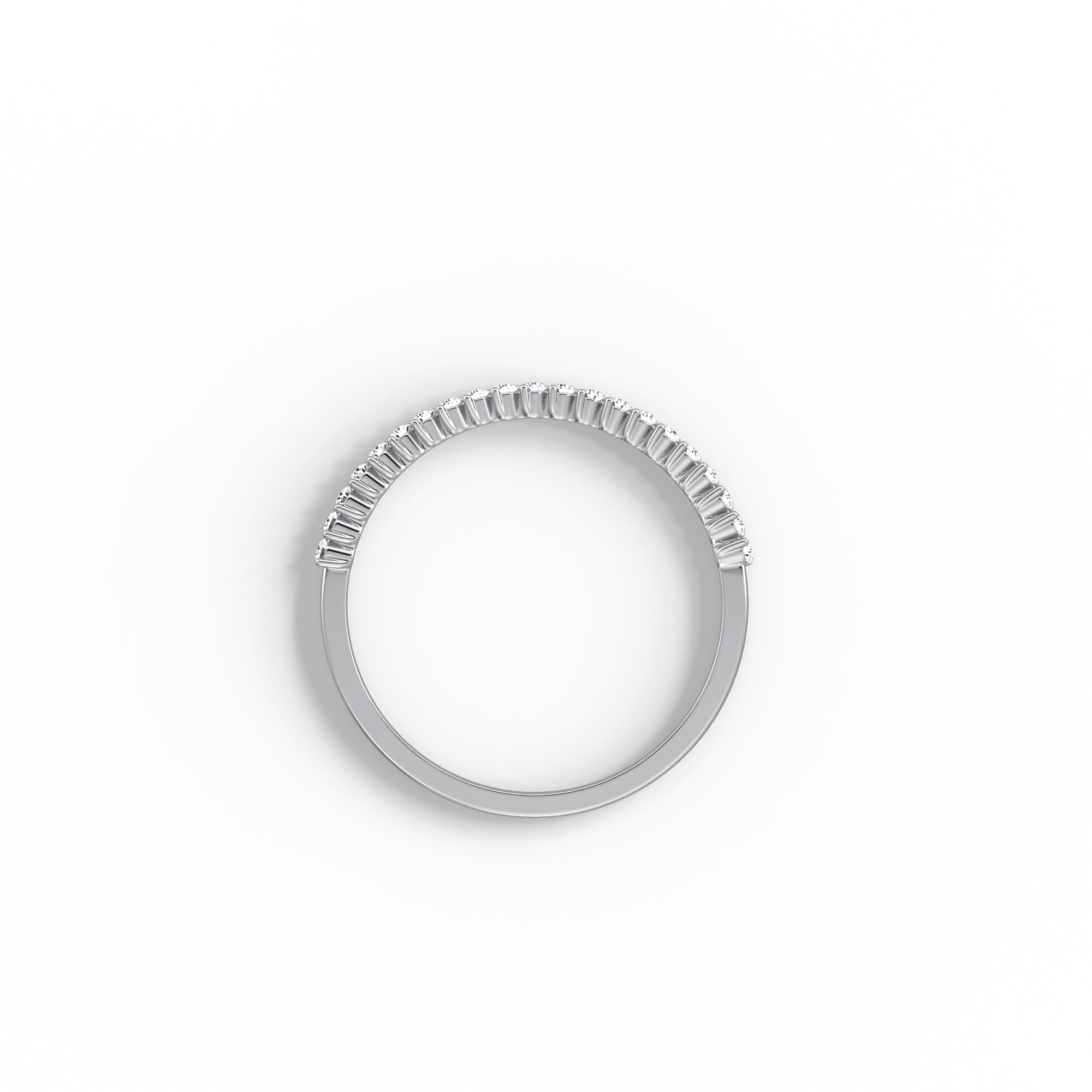 0.18CTW Half Eternity Stackable Ring - Image 14