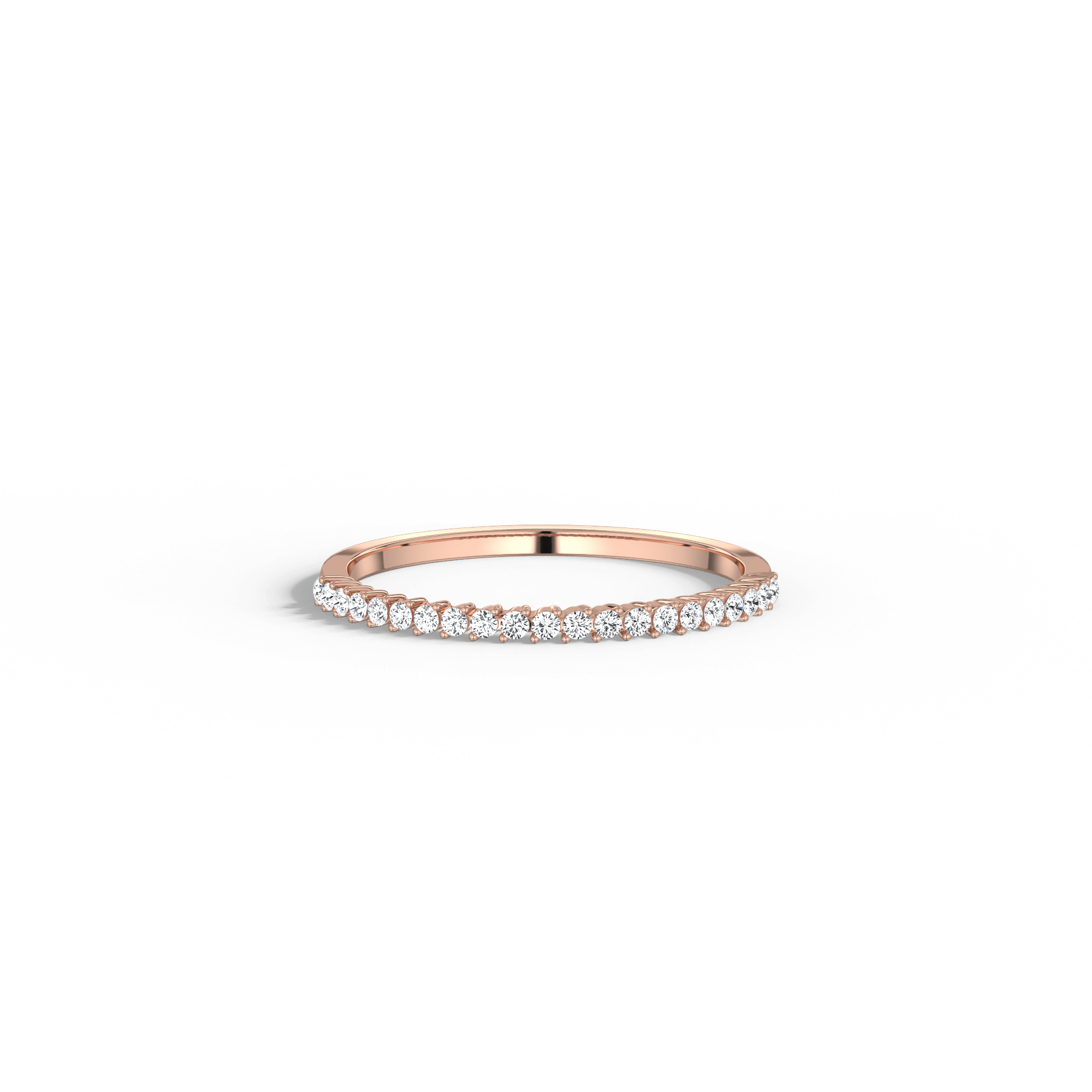 0.18CTW Half Eternity Stackable Ring - Image 18
