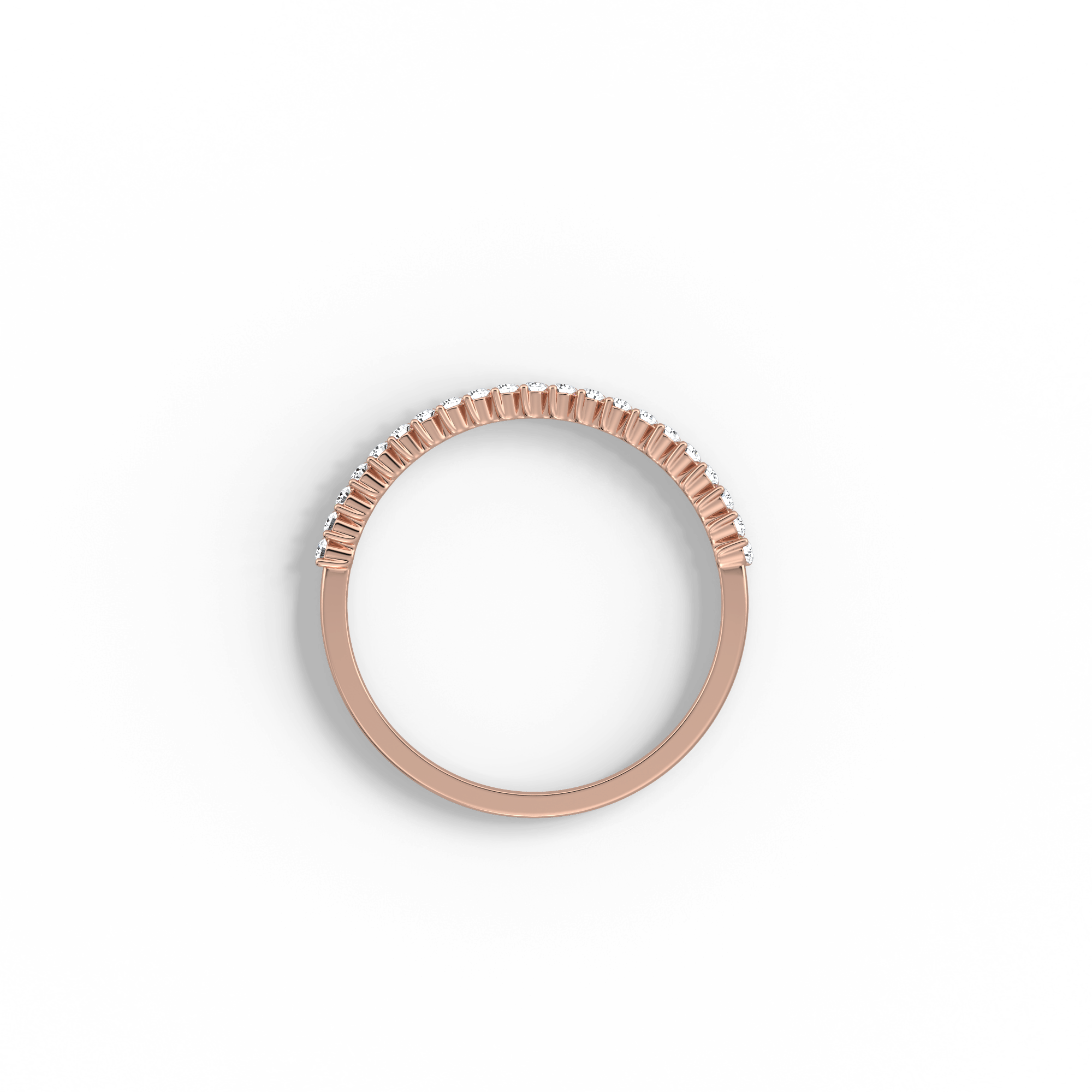 0.18CTW Half Eternity Stackable Ring - Image 22