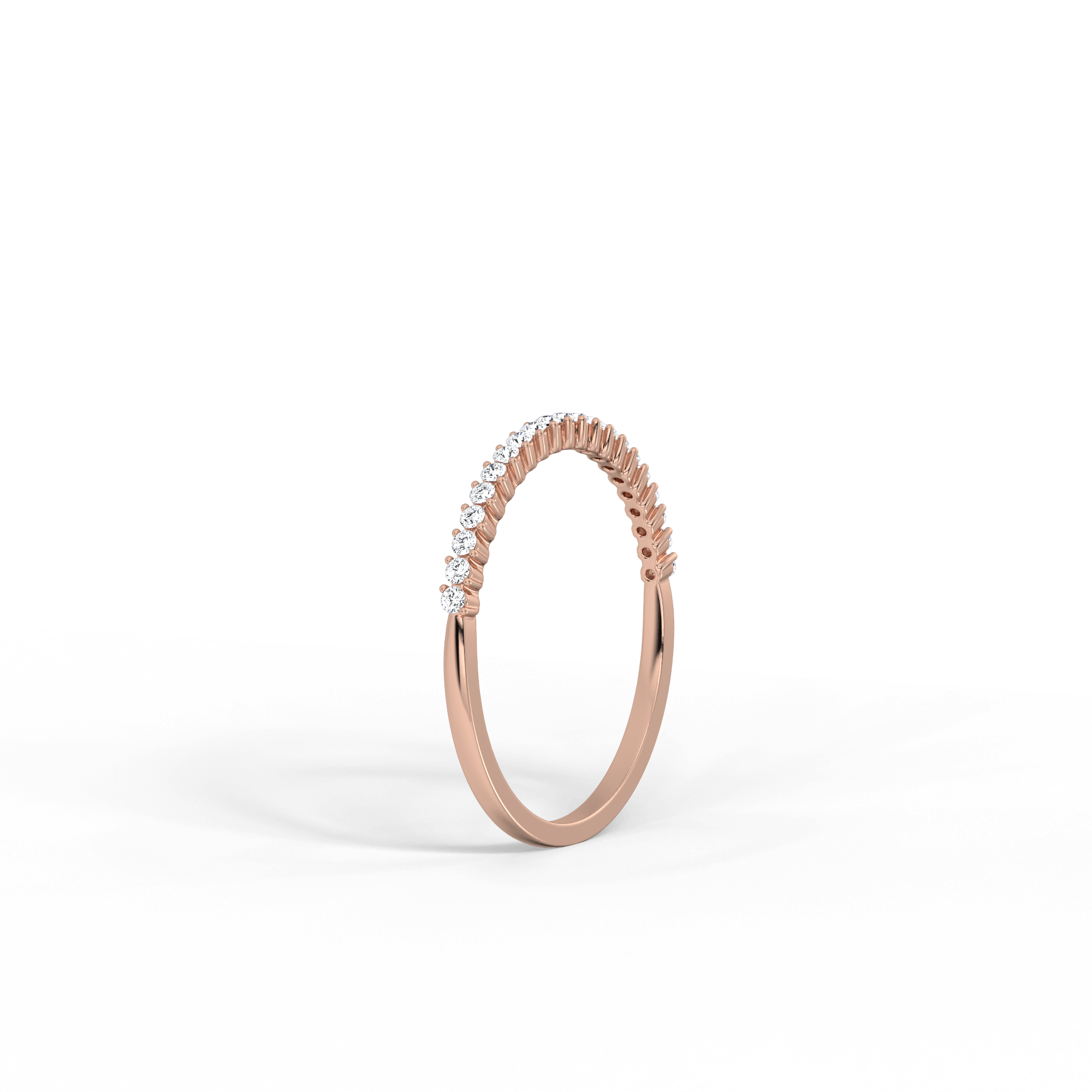 0.18CTW Half Eternity Stackable Ring - Image 24