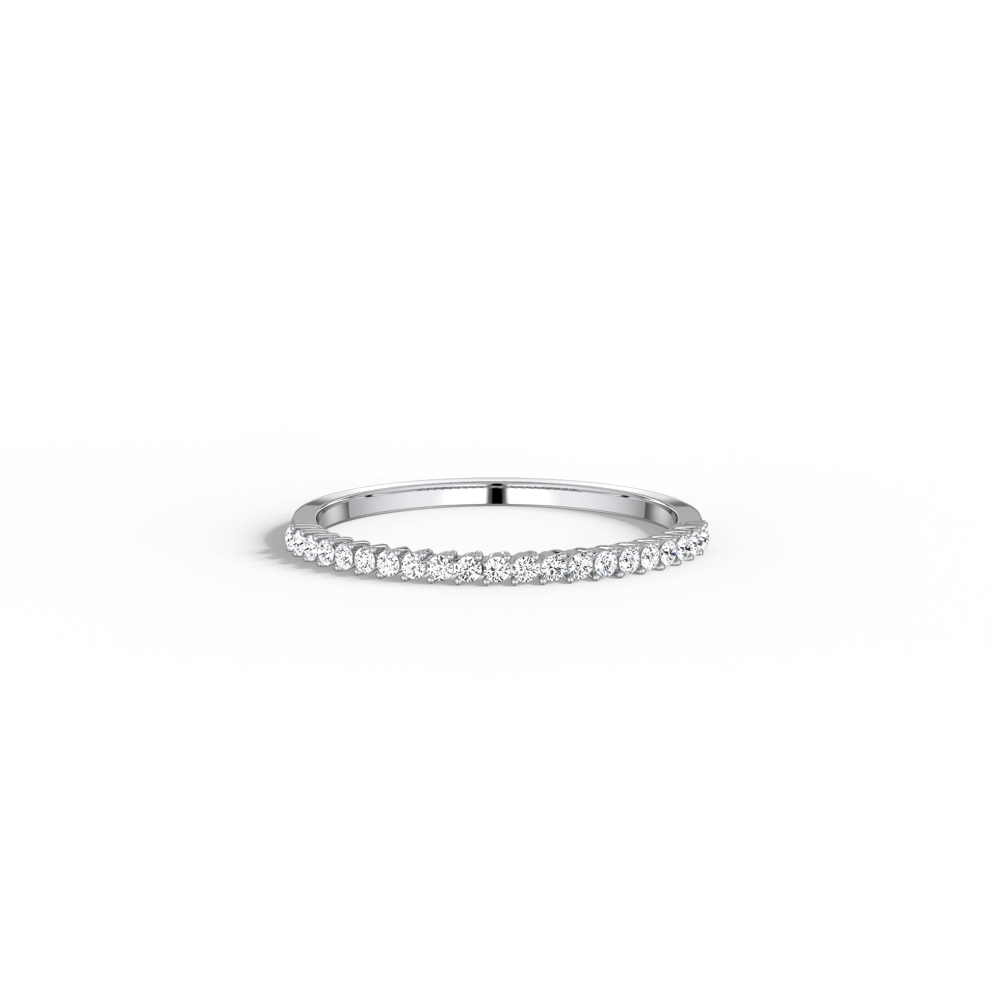 0.18CTW Half Eternity Stackable Ring - Image 26