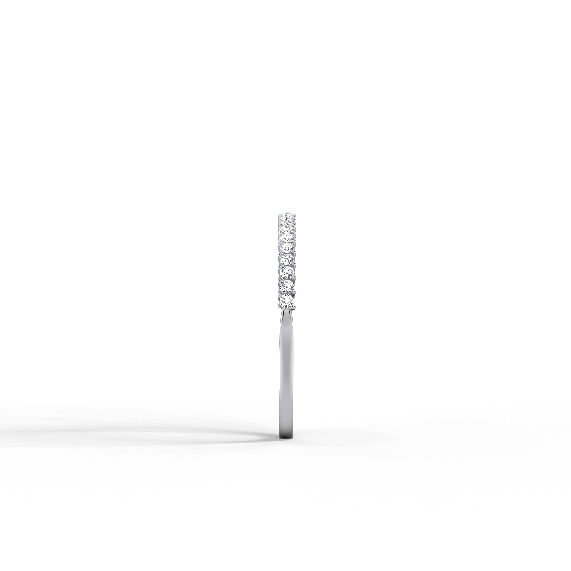0.18CTW Half Eternity Stackable Ring - Image 33