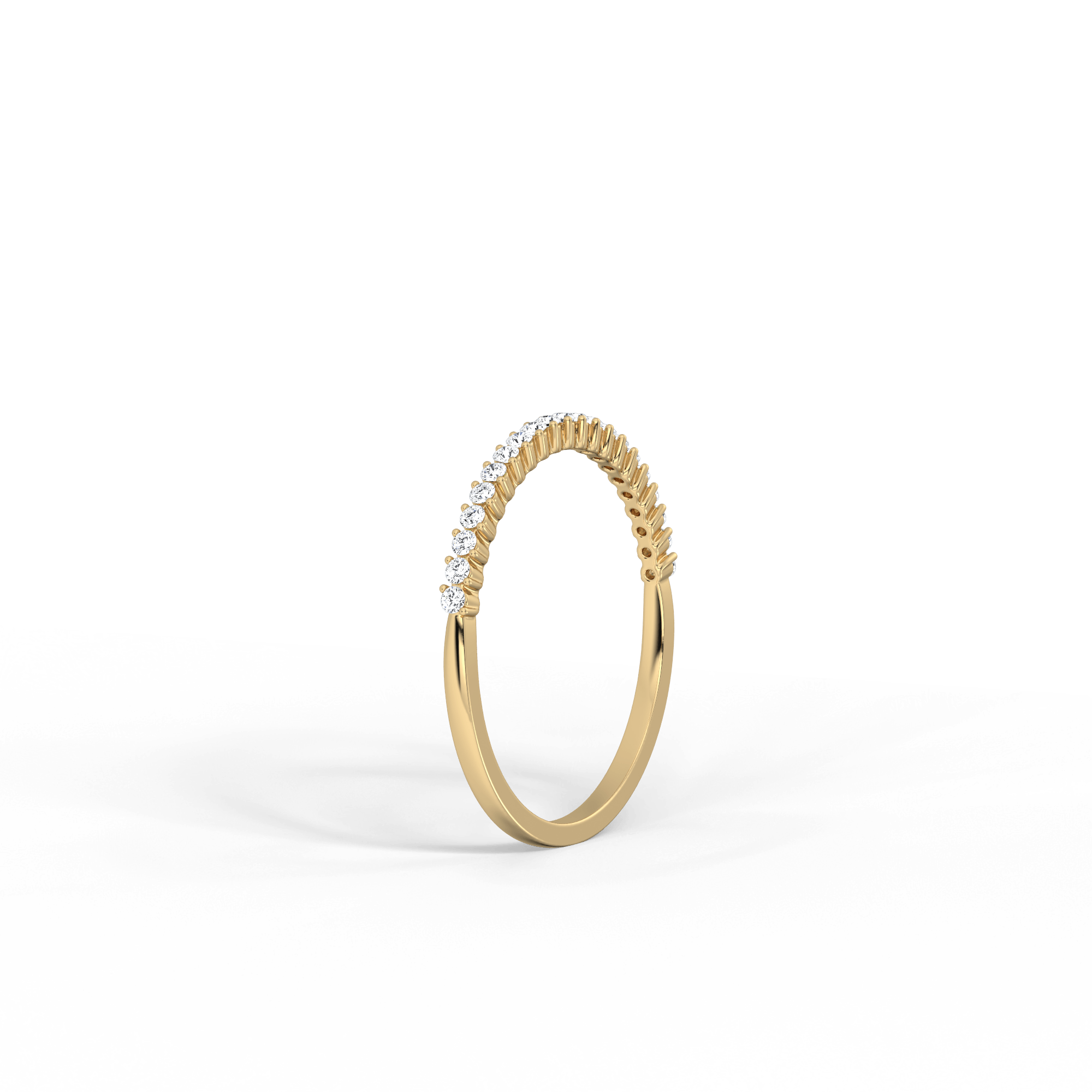 0.18CTW Half Eternity Stackable Ring - Image 7