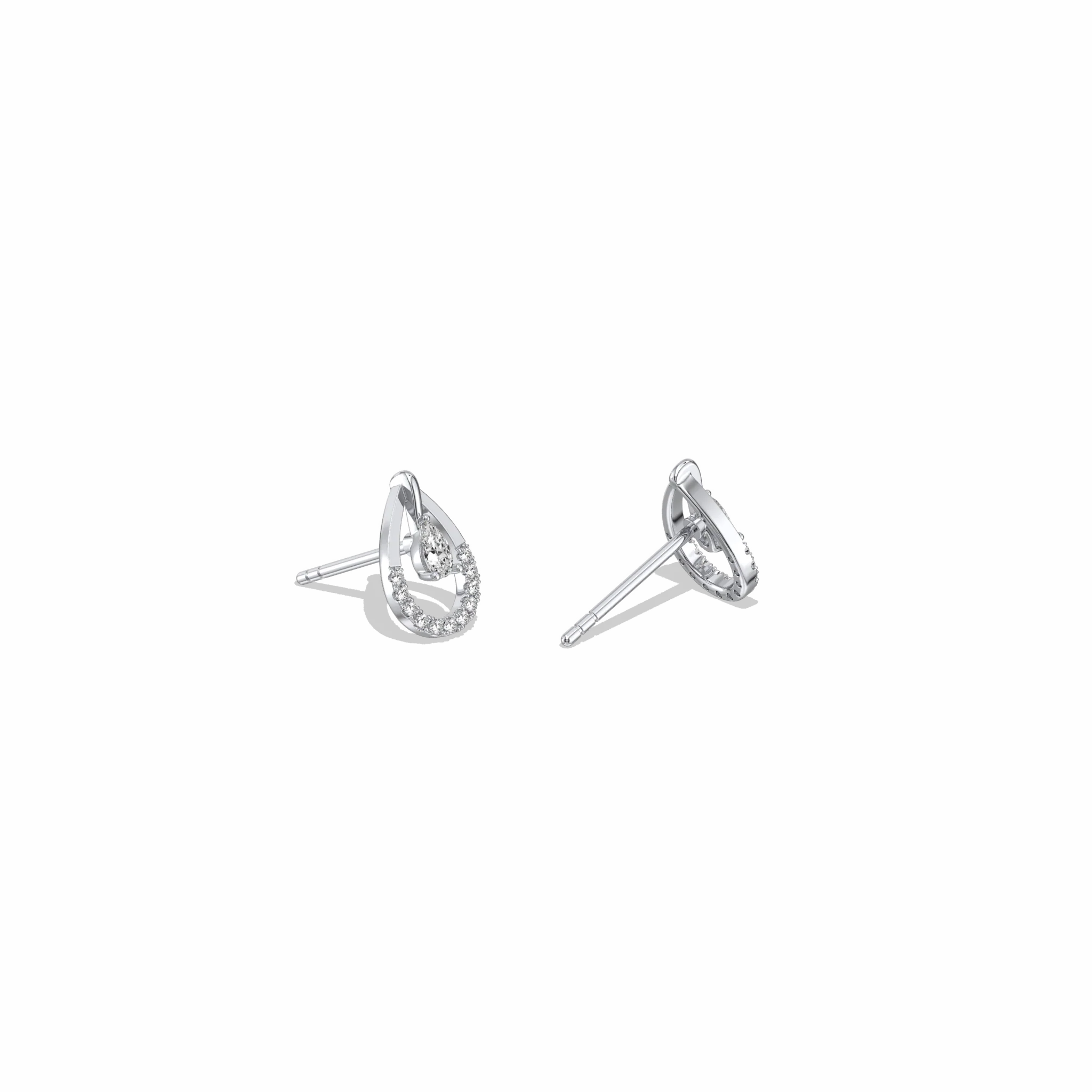 0.21CTW Lab Diamond Teardrop Earrings - Image 11