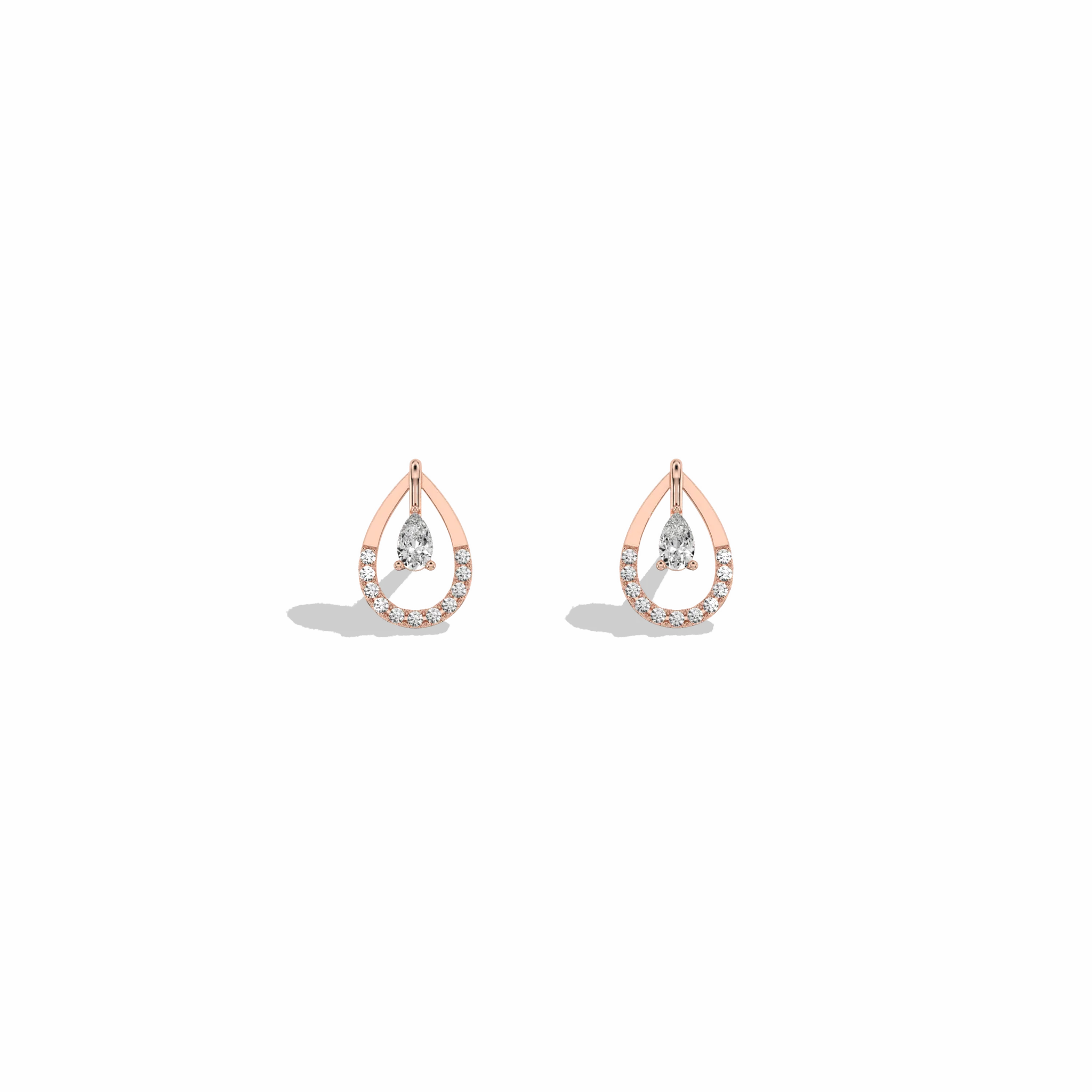 0.21CTW Lab Diamond Teardrop Earrings - Image 14