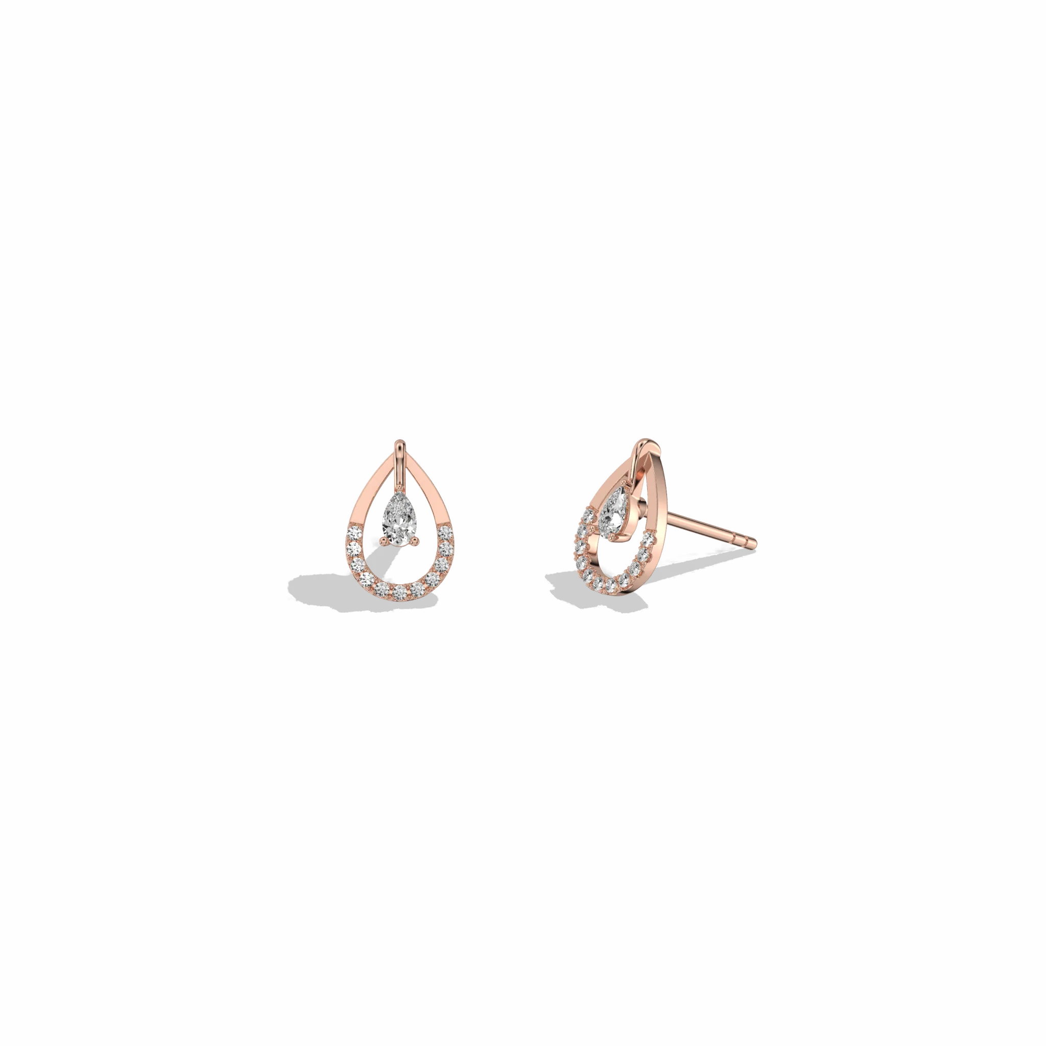 0.21CTW Lab Diamond Teardrop Earrings - Image 18