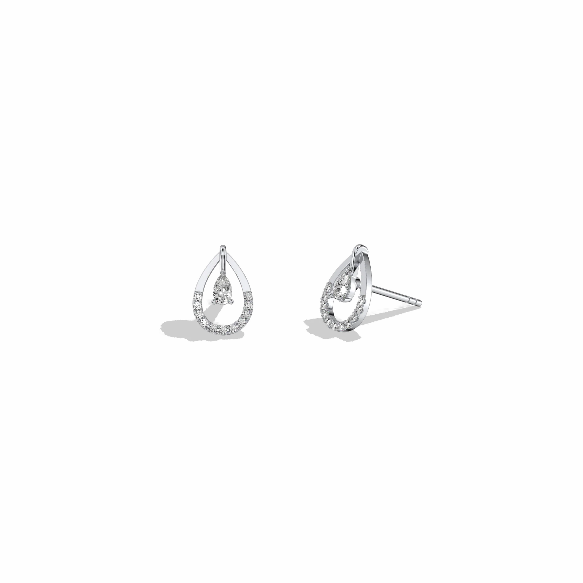 0.21CTW Lab Diamond Teardrop Earrings - Image 24