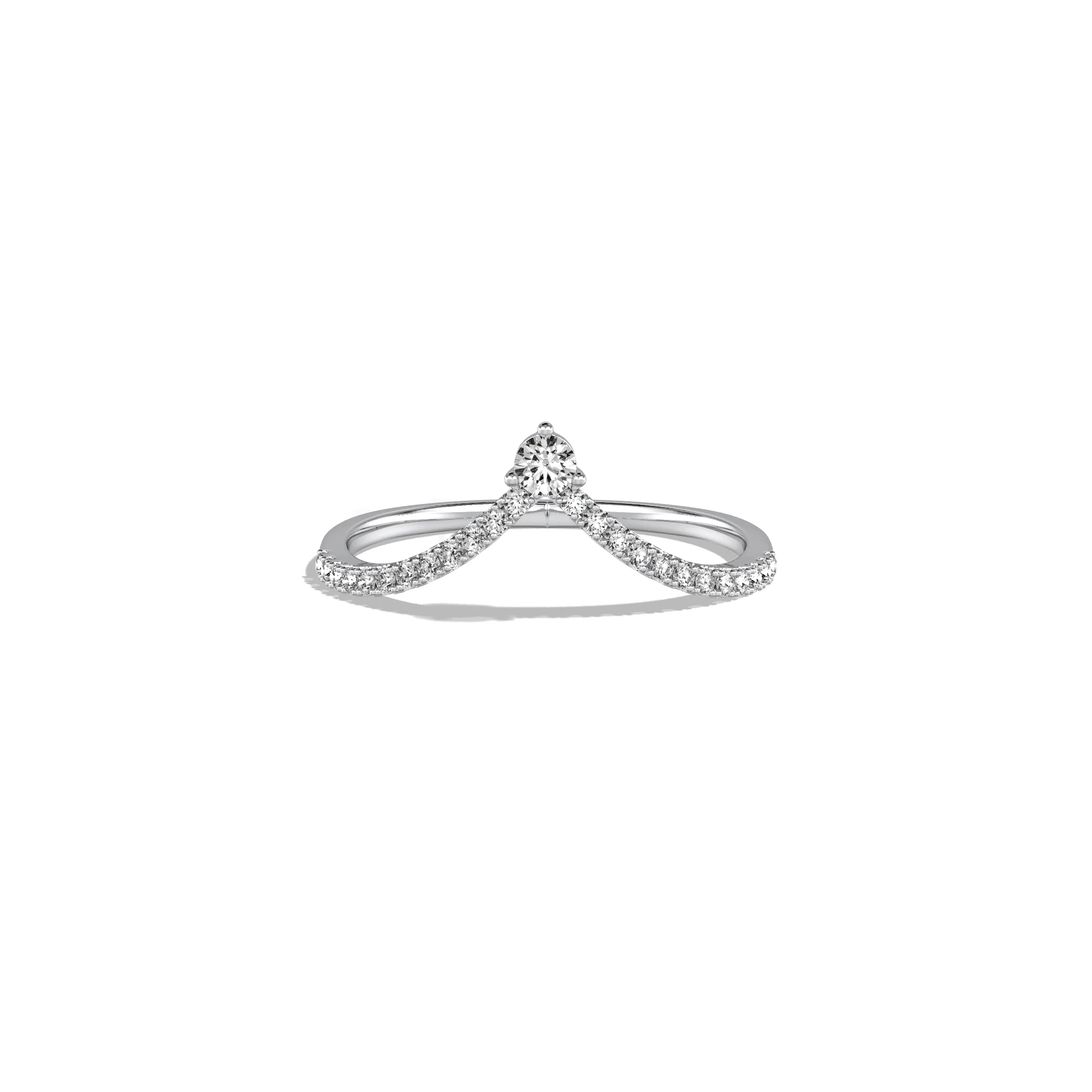 0.23CTW Lab Diamond Chevron Ring - Image 26