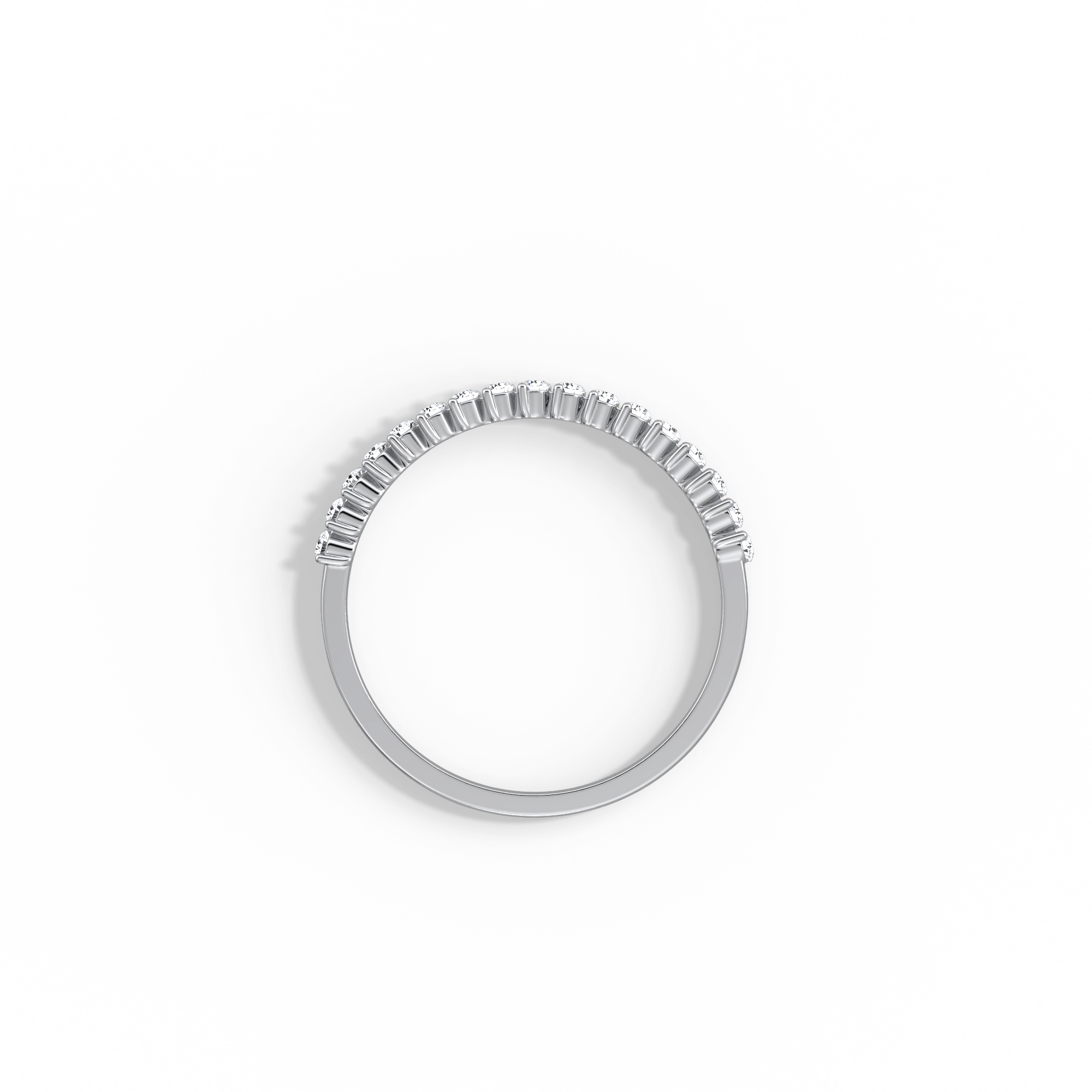 0.26CTW Half Eternity Stackable Ring - Image 14
