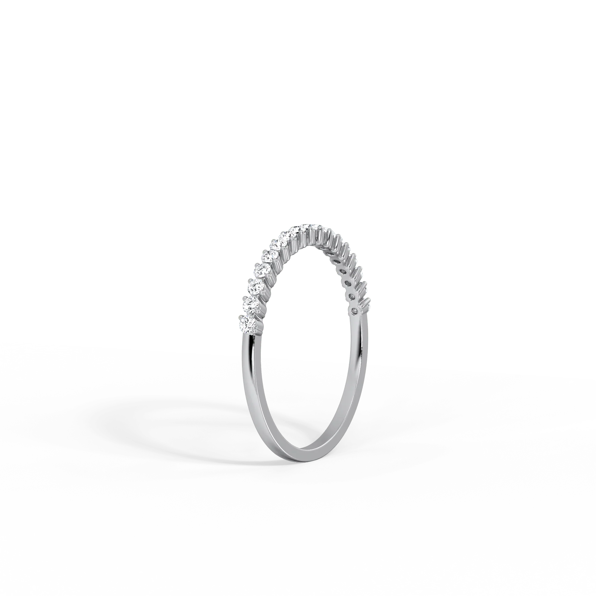0.26CTW Half Eternity Stackable Ring - Image 16