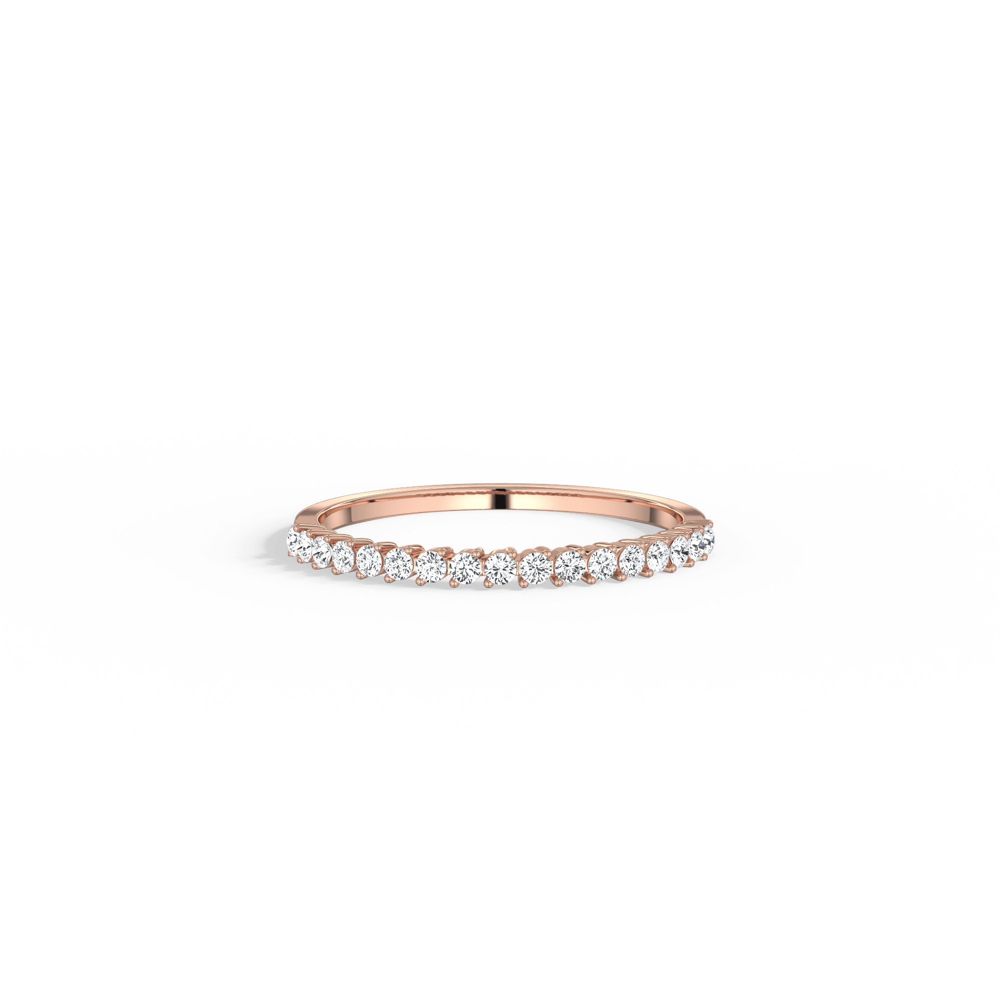 0.26CTW Half Eternity Stackable Ring - Image 18