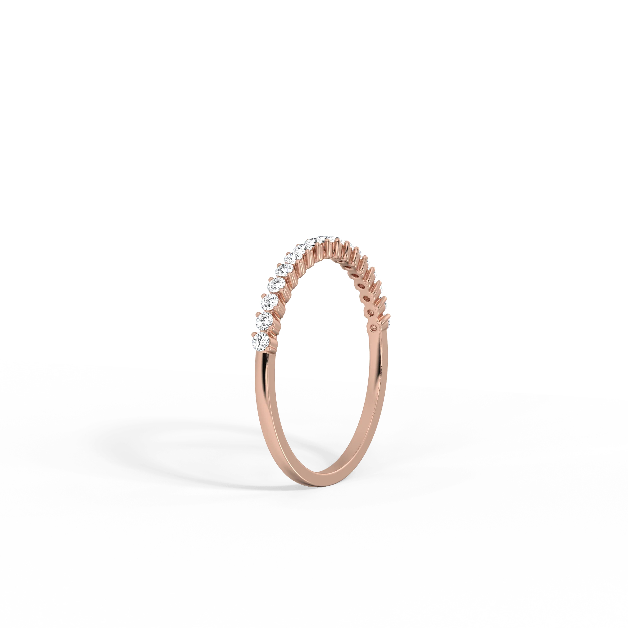 0.26CTW Half Eternity Stackable Ring - Image 24