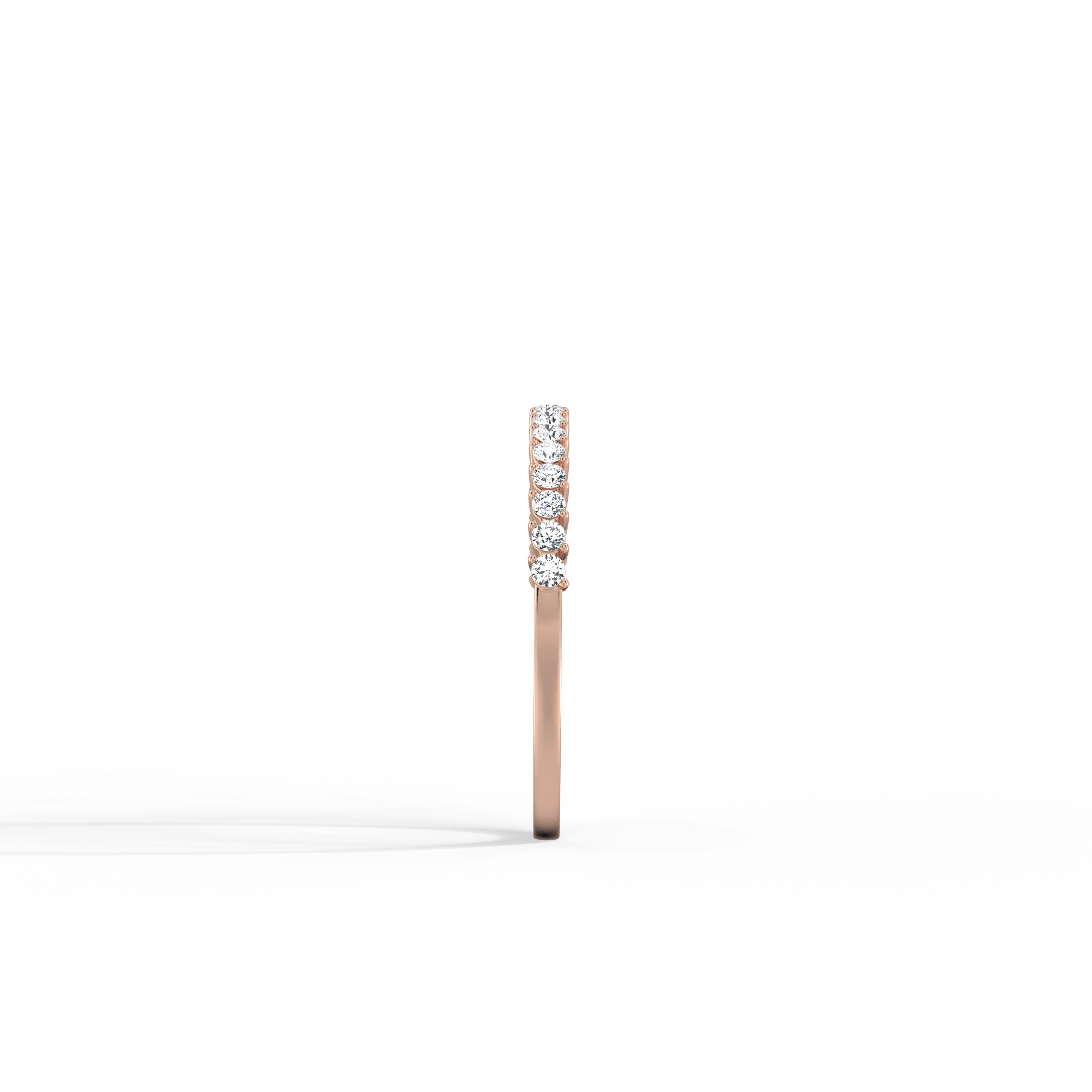 0.26CTW Half Eternity Stackable Ring - Image 25