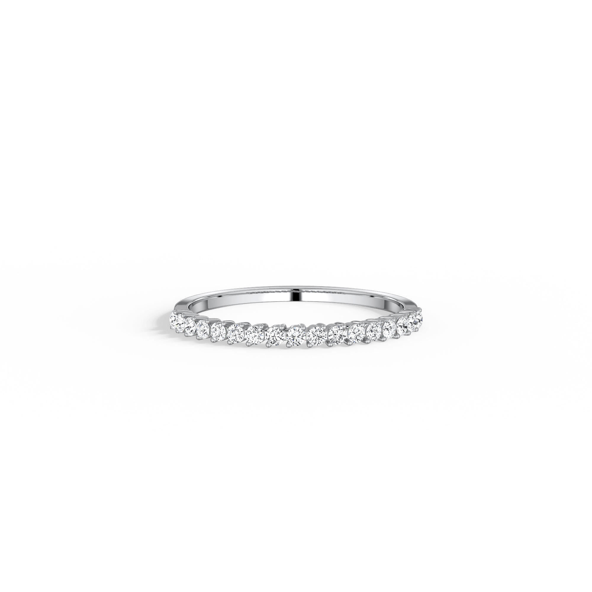 0.26CTW Half Eternity Stackable Ring - Image 26