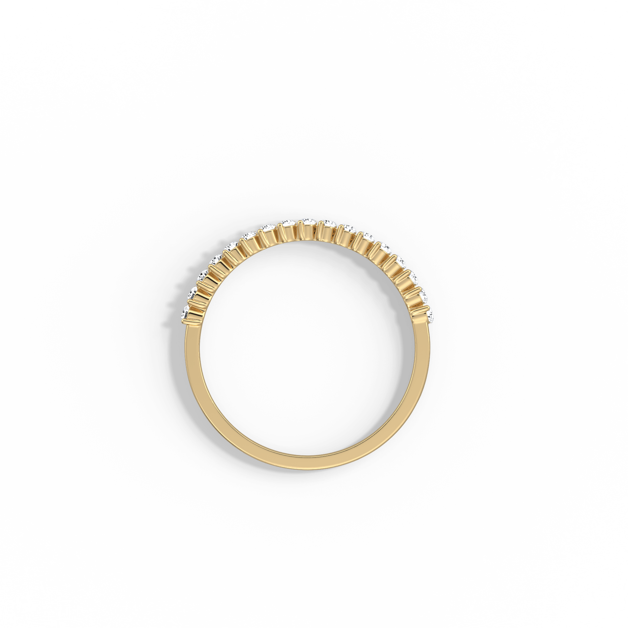 0.26CTW Half Eternity Stackable Ring - Image 5