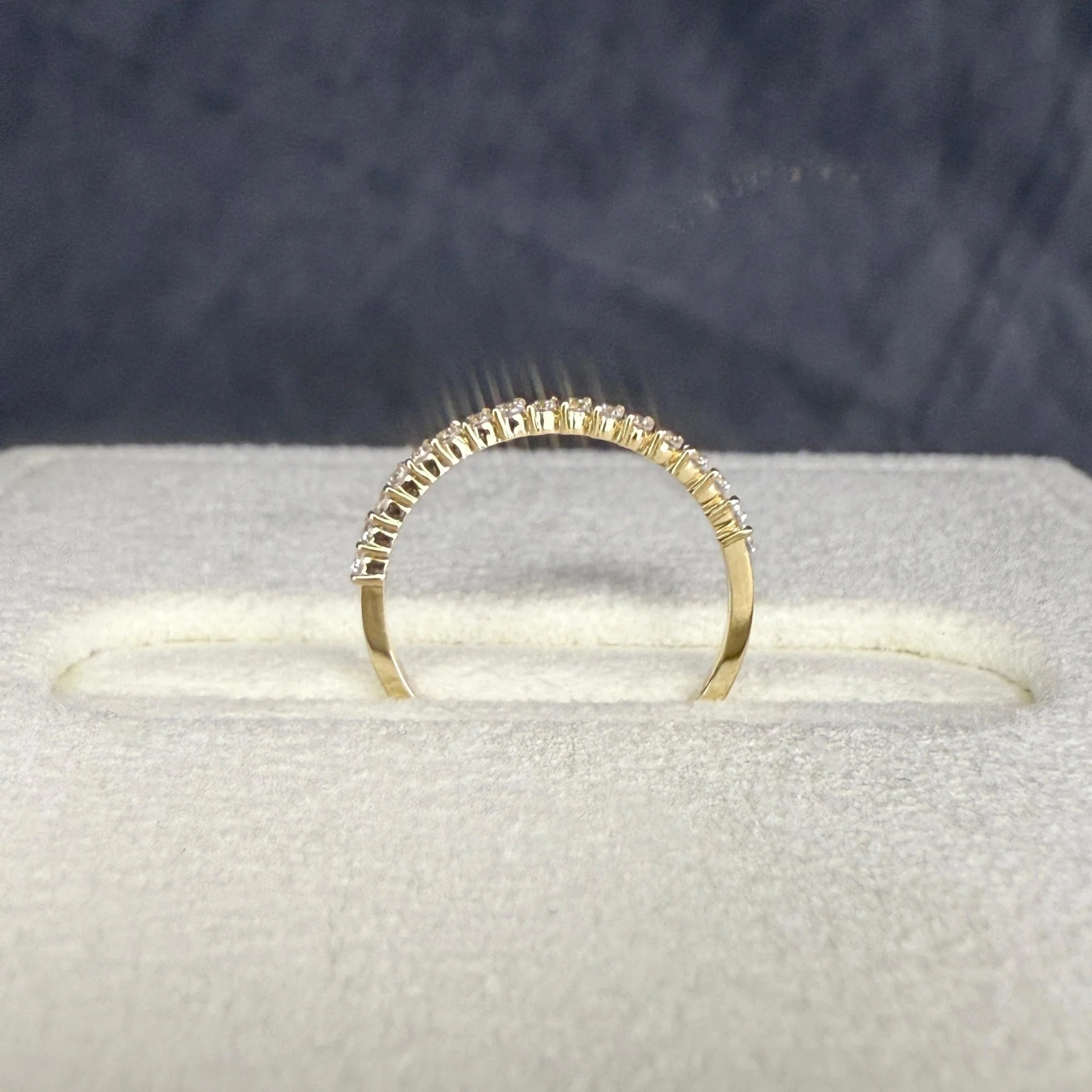 0.26CTW Half Eternity Stackable Ring - Image 7