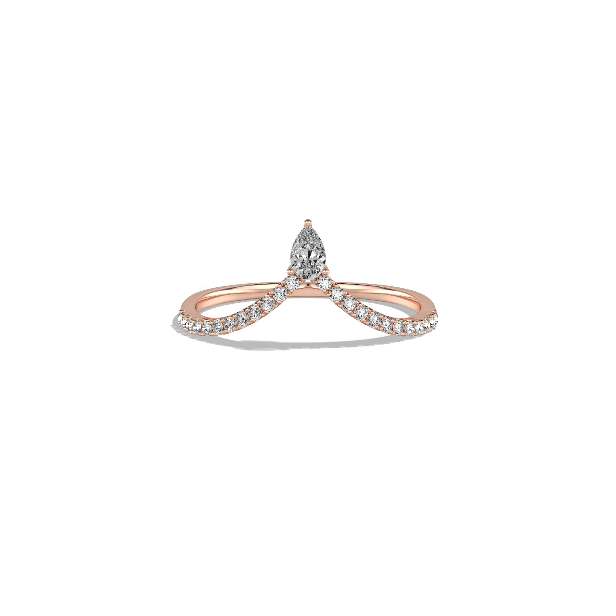 0.26CTW Lab Diamond Chevron Ring - Image 18