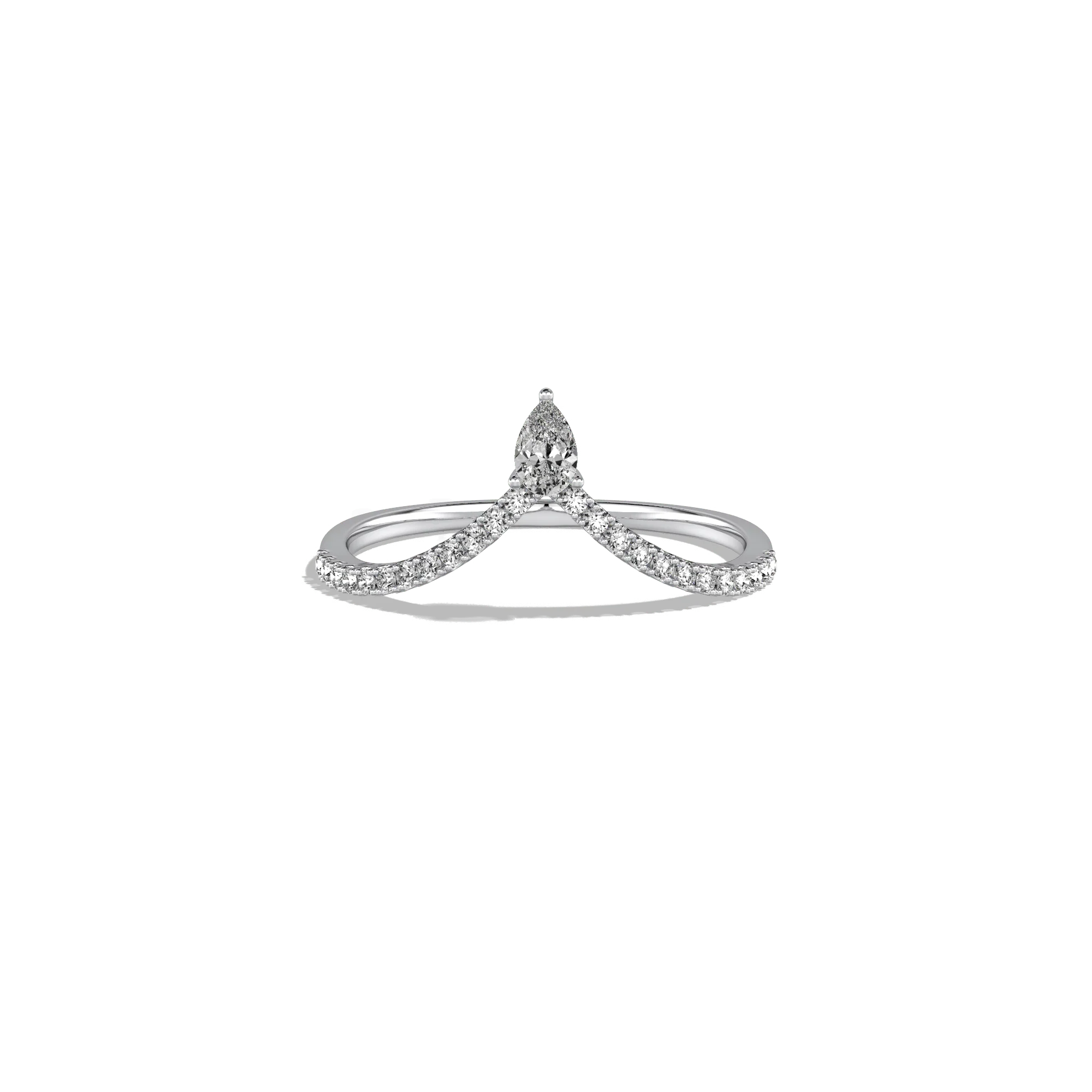 0.26CTW Lab Diamond Chevron Ring - Image 26