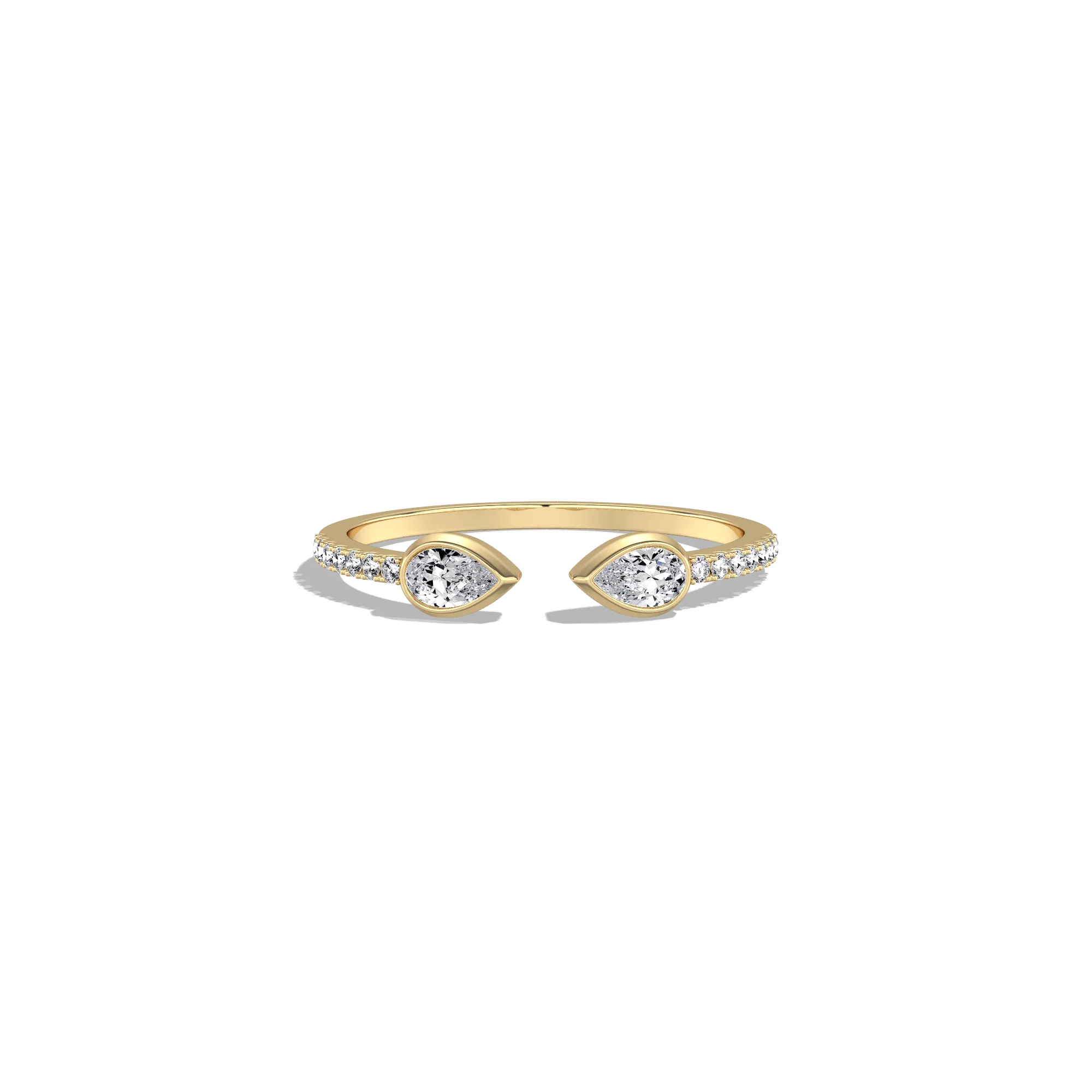 0.29CTW Lab Diamond Open Wedding Ring