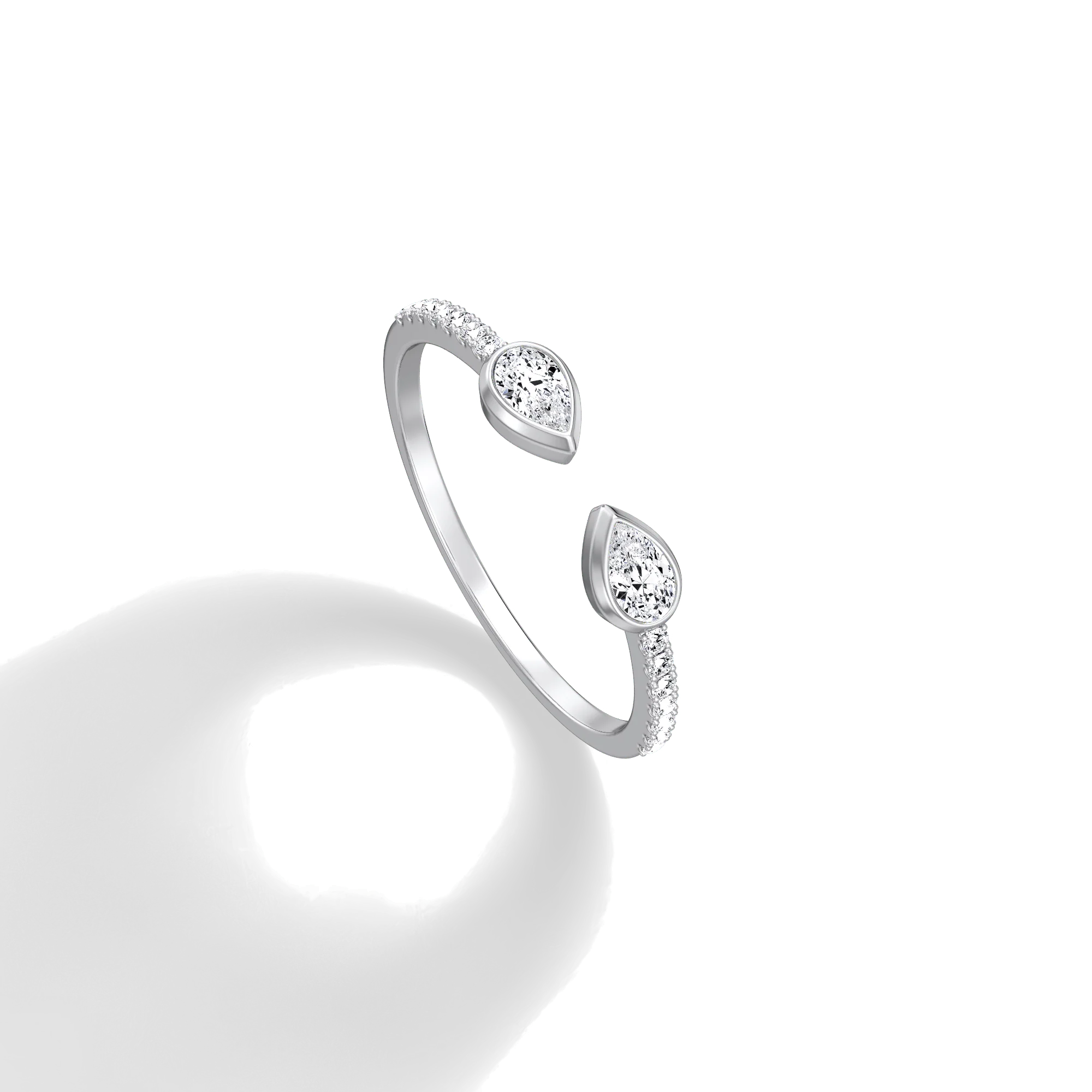 0.29CTW Lab Diamond Open Wedding Ring - Image 13