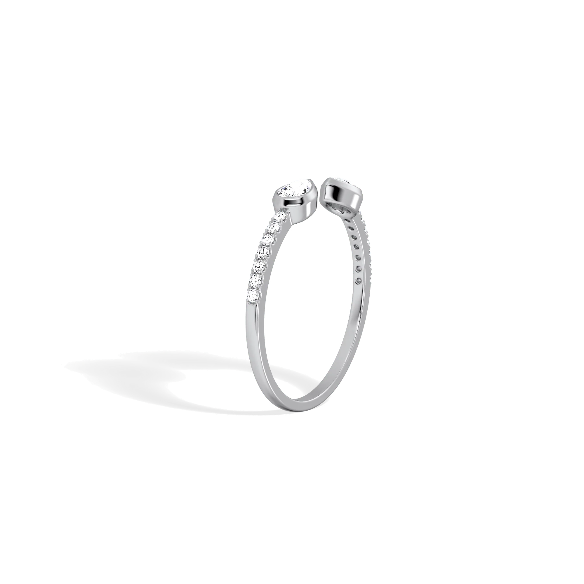 0.29CTW Lab Diamond Open Wedding Ring - Image 32