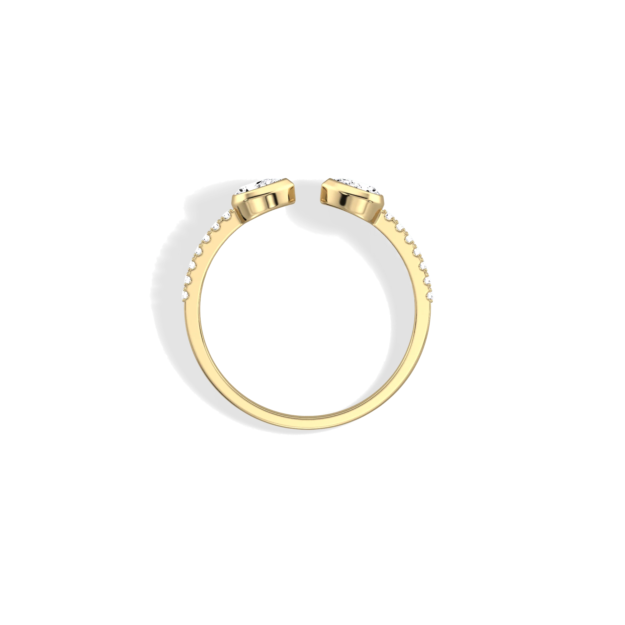 0.29CTW Lab Diamond Open Wedding Ring - Image 5