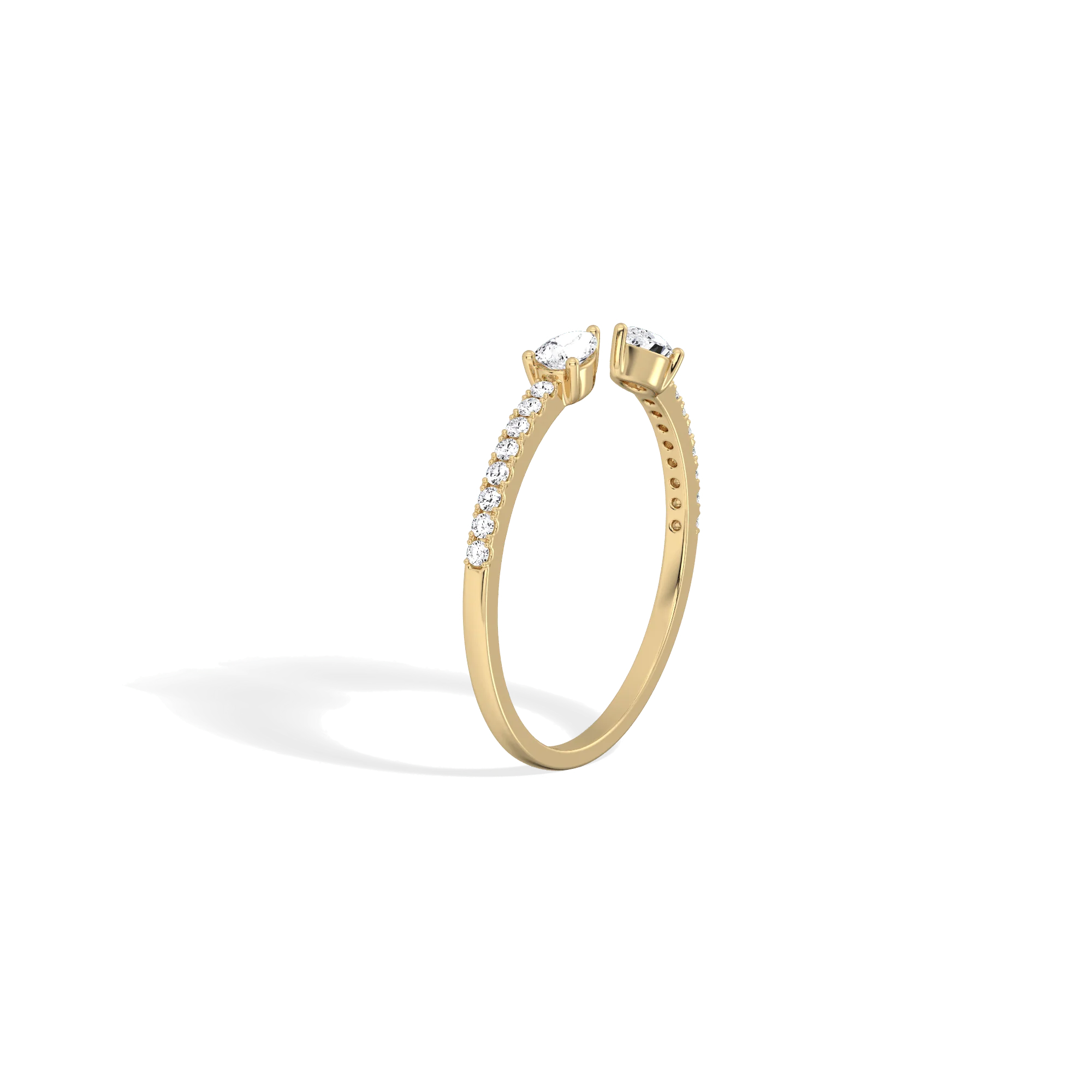 0.31CTW Lab Diamond Open Wedding Ring - Image 7