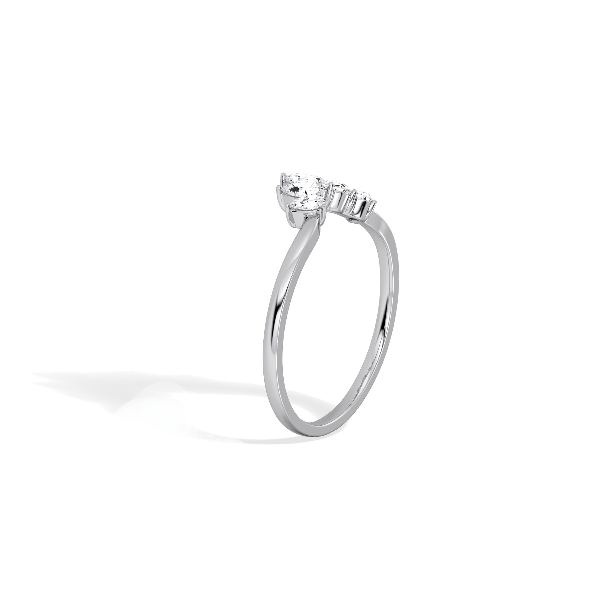 0.41CTW Lab Grown Diamond Curved Anniversary Band - Image 13