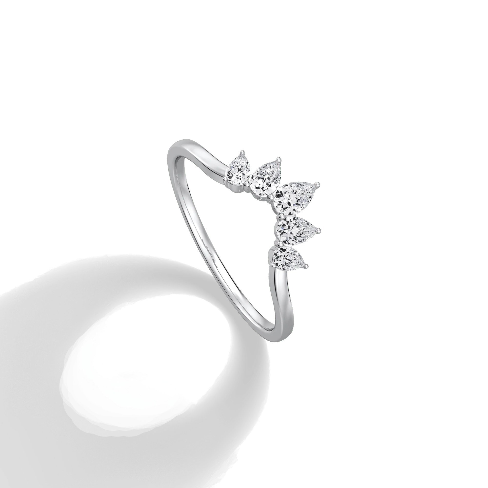 0.41CTW Lab Grown Diamond Curved Anniversary Band - Image 33