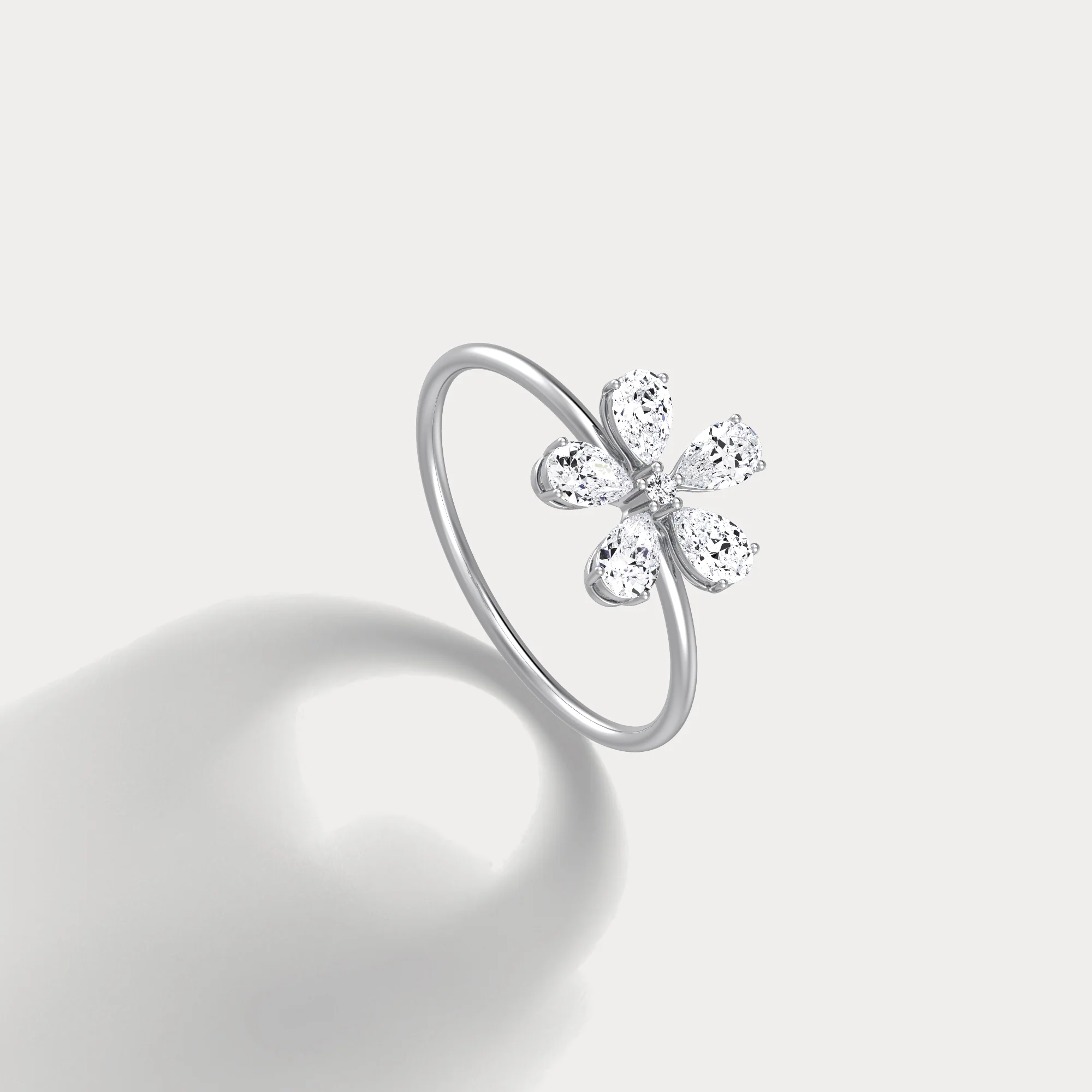 0.51CTW Lab Grown Diamond Floral Ring - Image 15