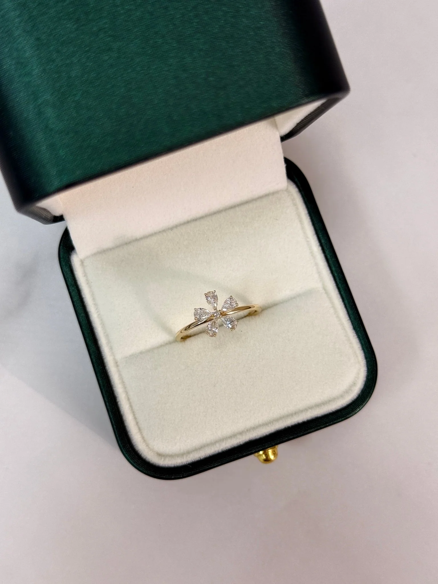 0.51CTW Lab Grown Diamond Floral Ring - Image 4