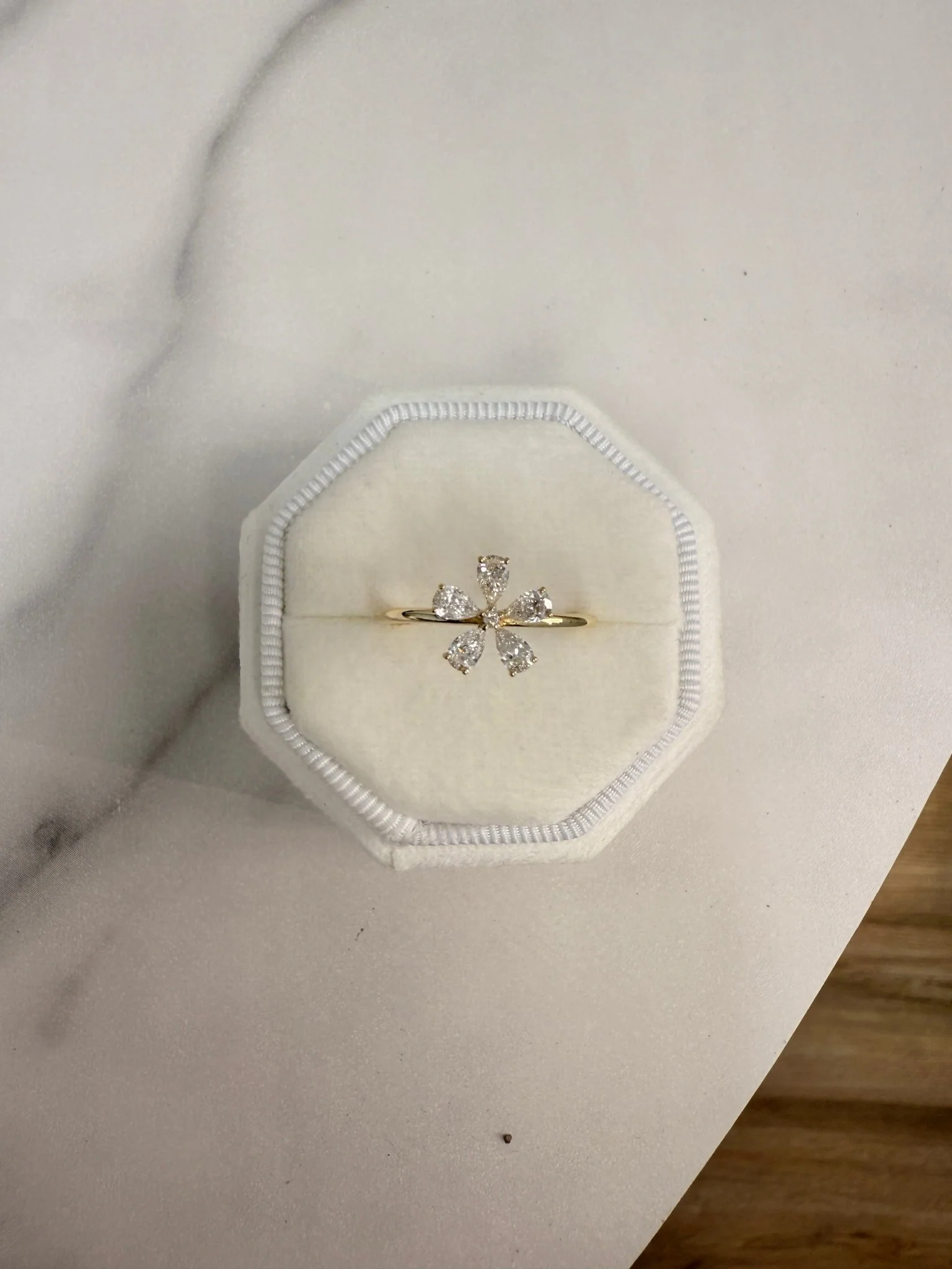 0.51CTW Lab Grown Diamond Floral Ring - Image 5