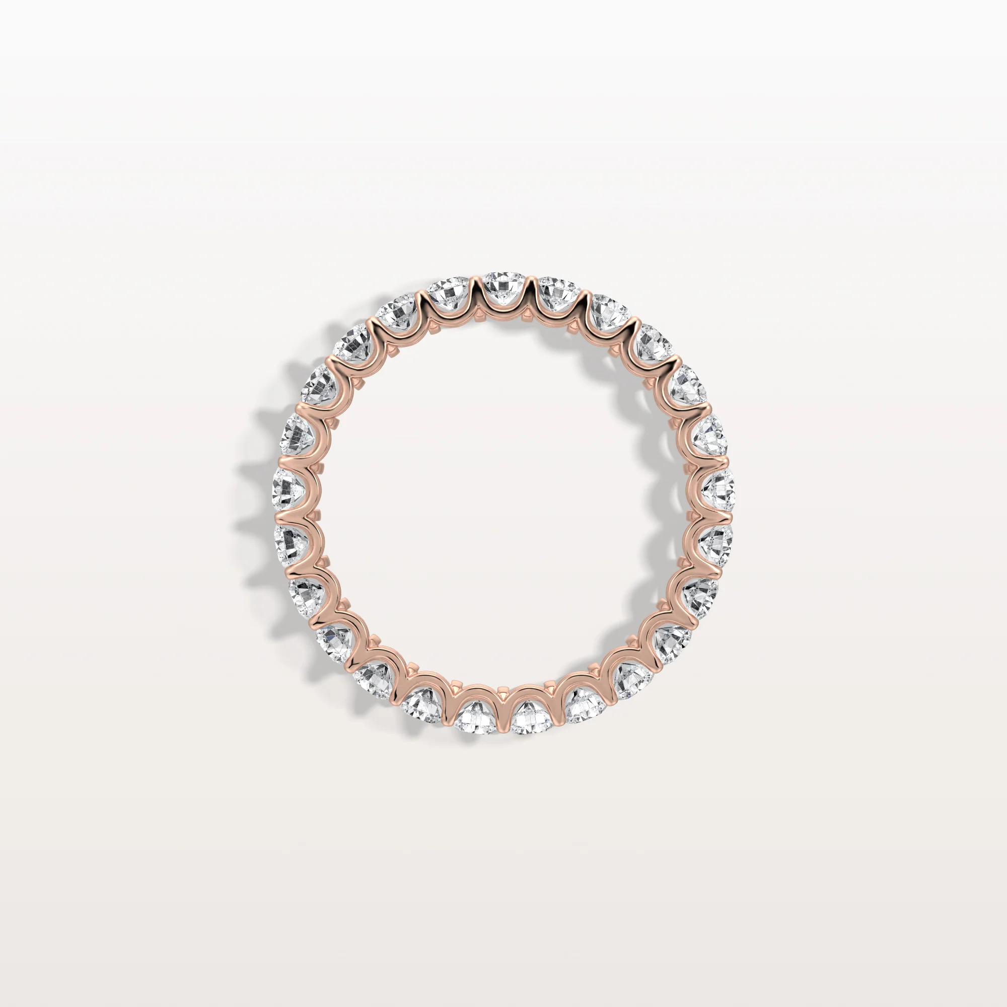 1.9CTW Lab Diamond U Prong Eternity Ring in 14K Solid Gold/Platinum - Image 20