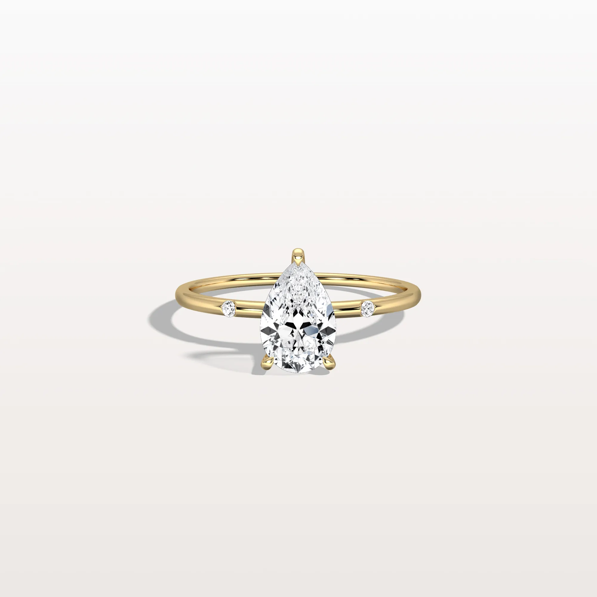 Clara丨1 CT Lab-Grown Diamond Pear Engagement Ring - Image 16
