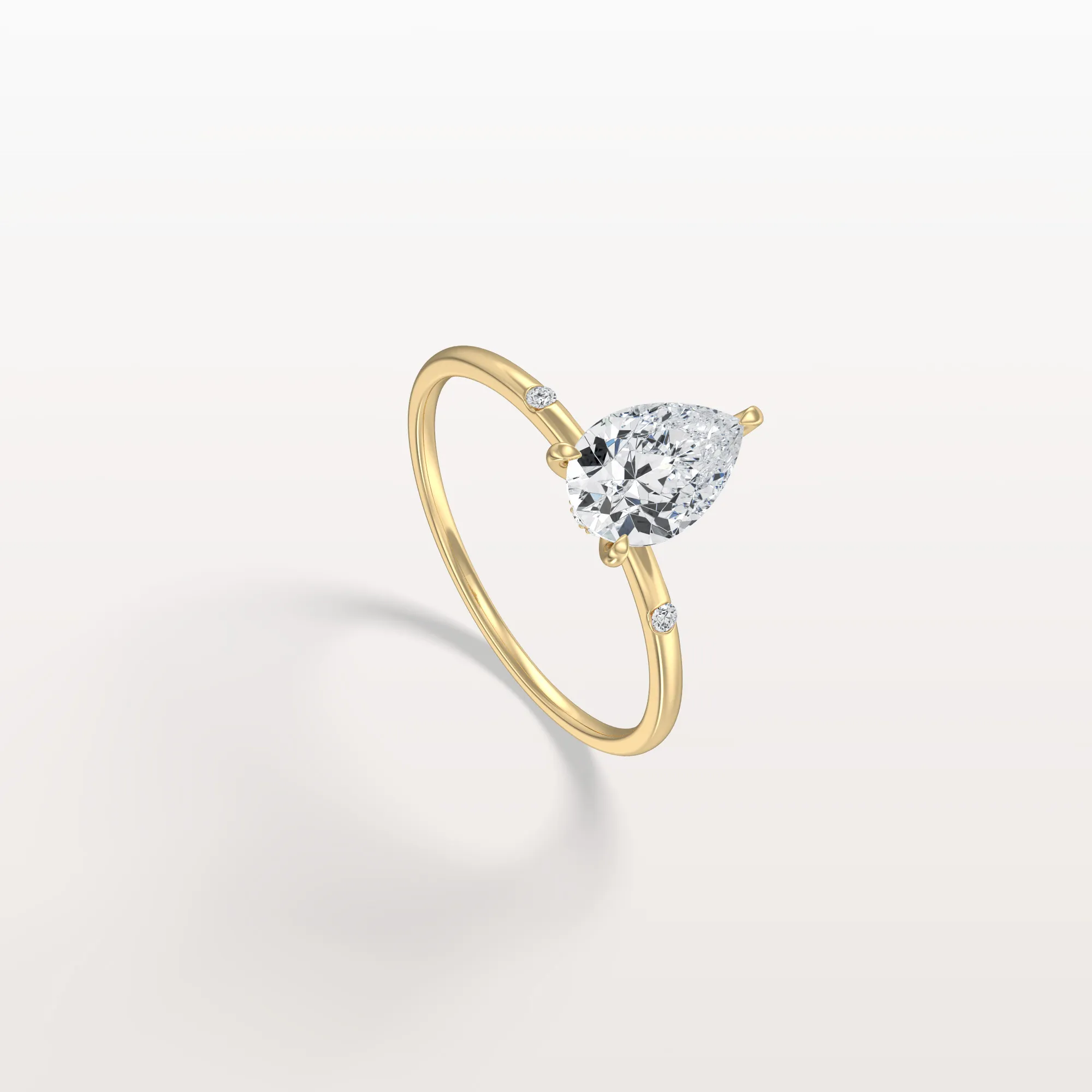 Clara丨1 CT Lab-Grown Diamond Pear Engagement Ring - Image 20