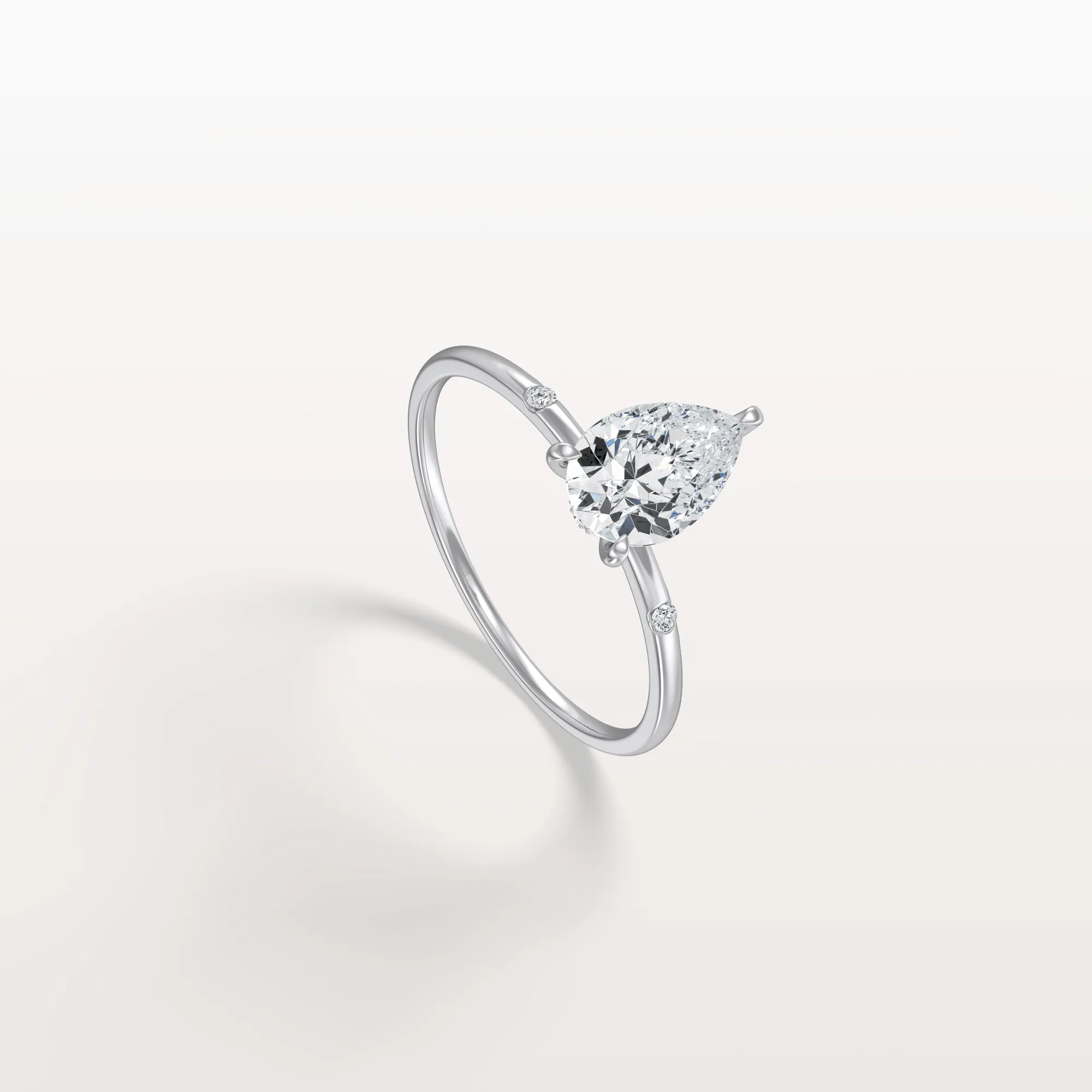 Clara丨1 CT Lab-Grown Diamond Pear Engagement Ring - Image 29