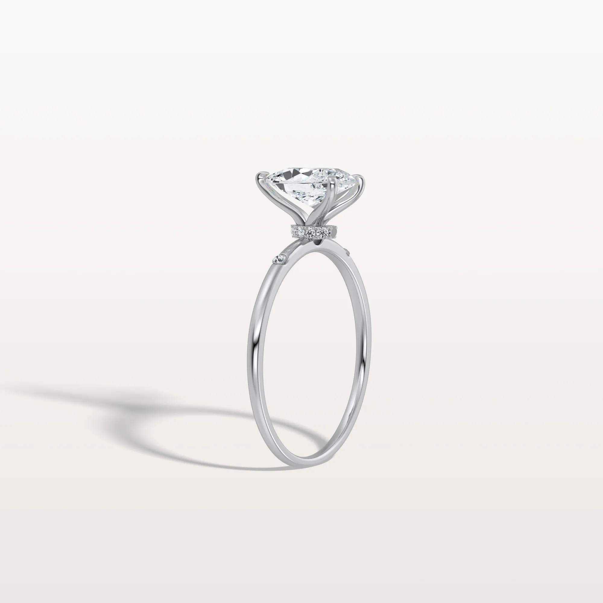Clara丨1 CT Lab-Grown Diamond Pear Engagement Ring - Image 6