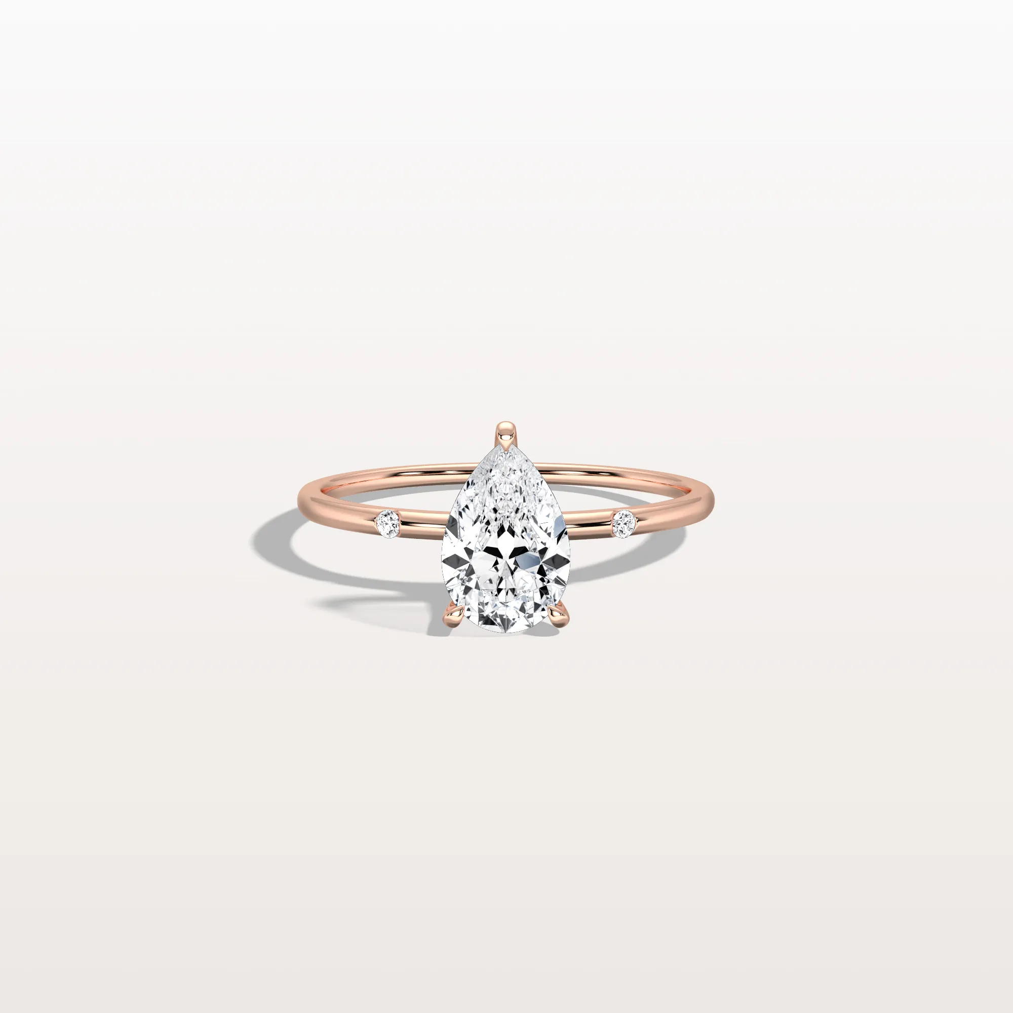 Clara丨1 CT Lab-Grown Diamond Pear Engagement Ring - Image 9