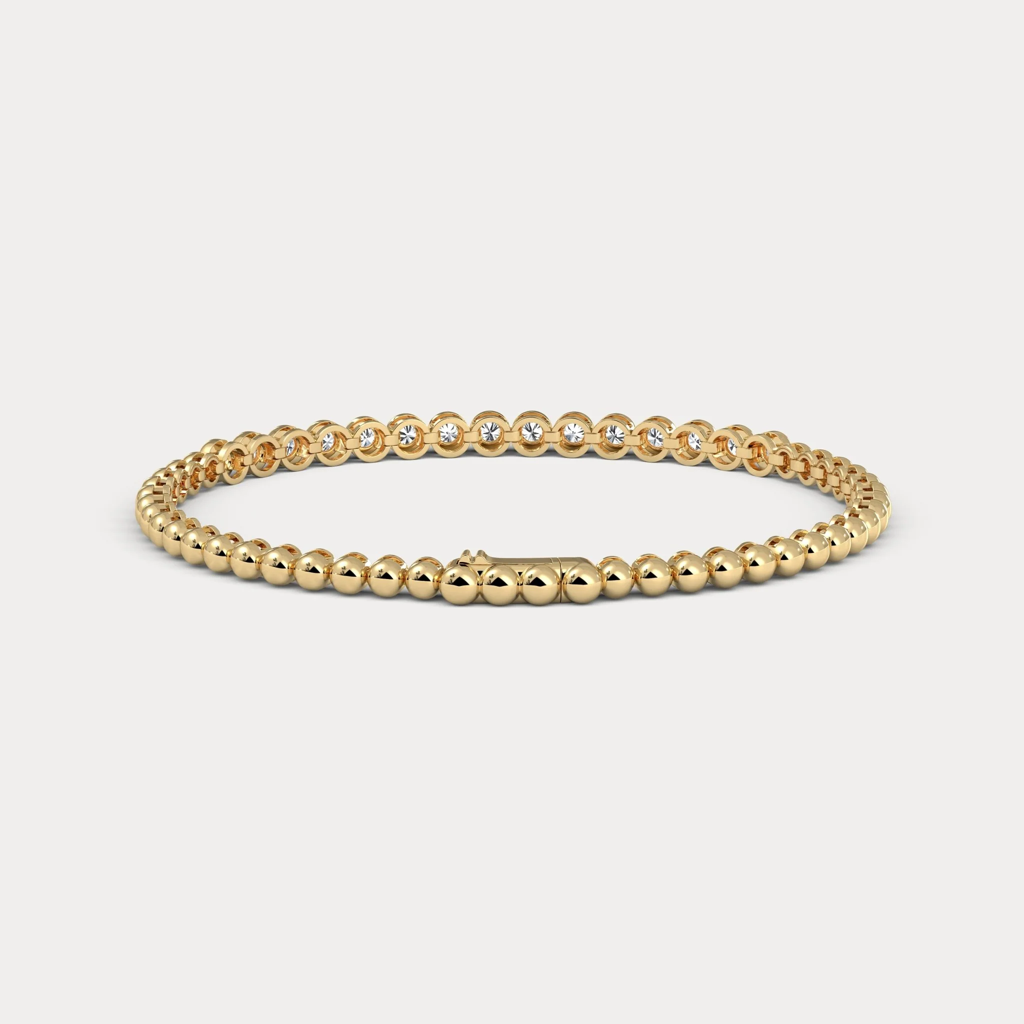 1 CTW Bezel Set Lab-Grown Diamond Tennis Bracelet in Sterling Silver - Image 10