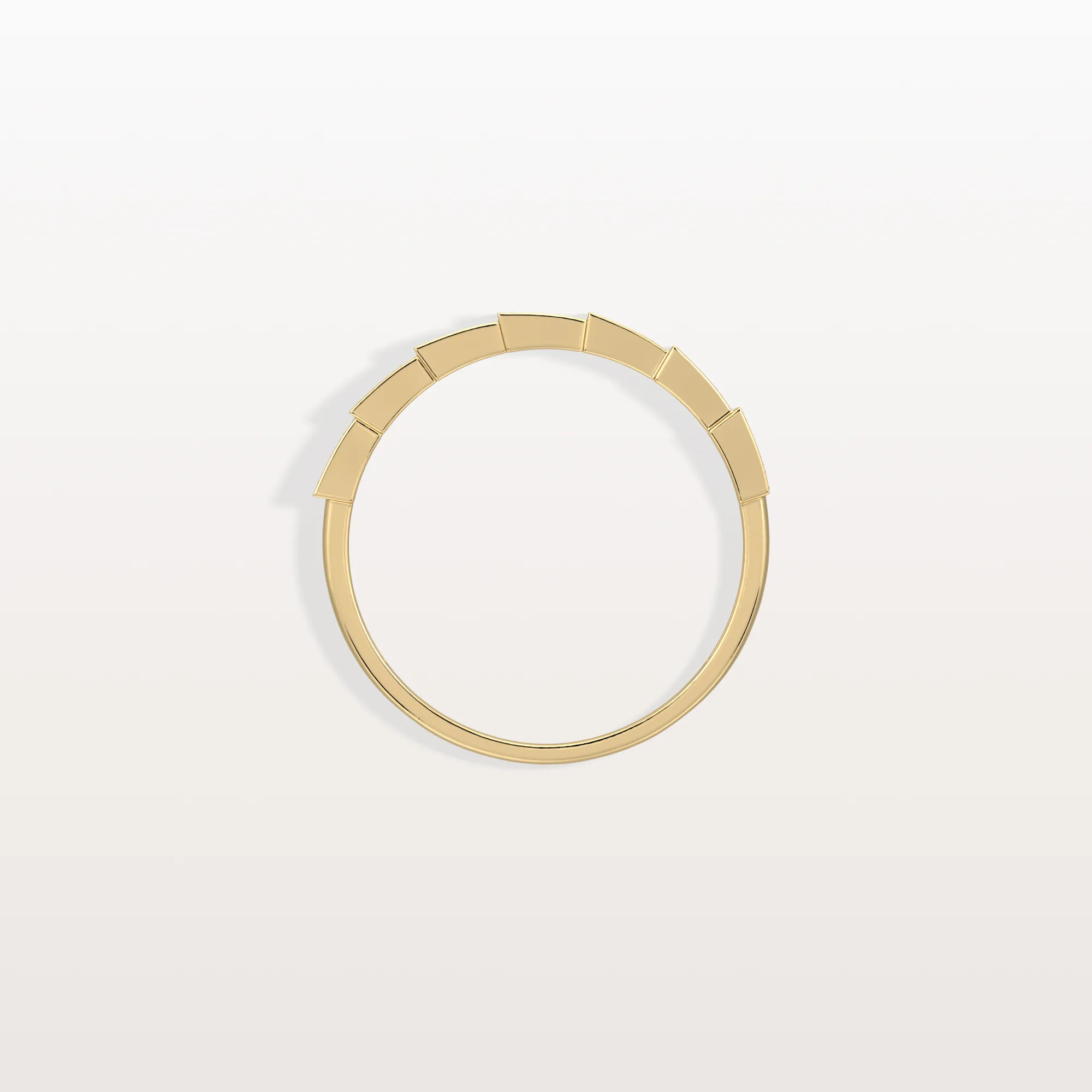 14K Gold/Platinum Stackable Pave Ring with Lab Diamonds-Viper Inspired - Image 4
