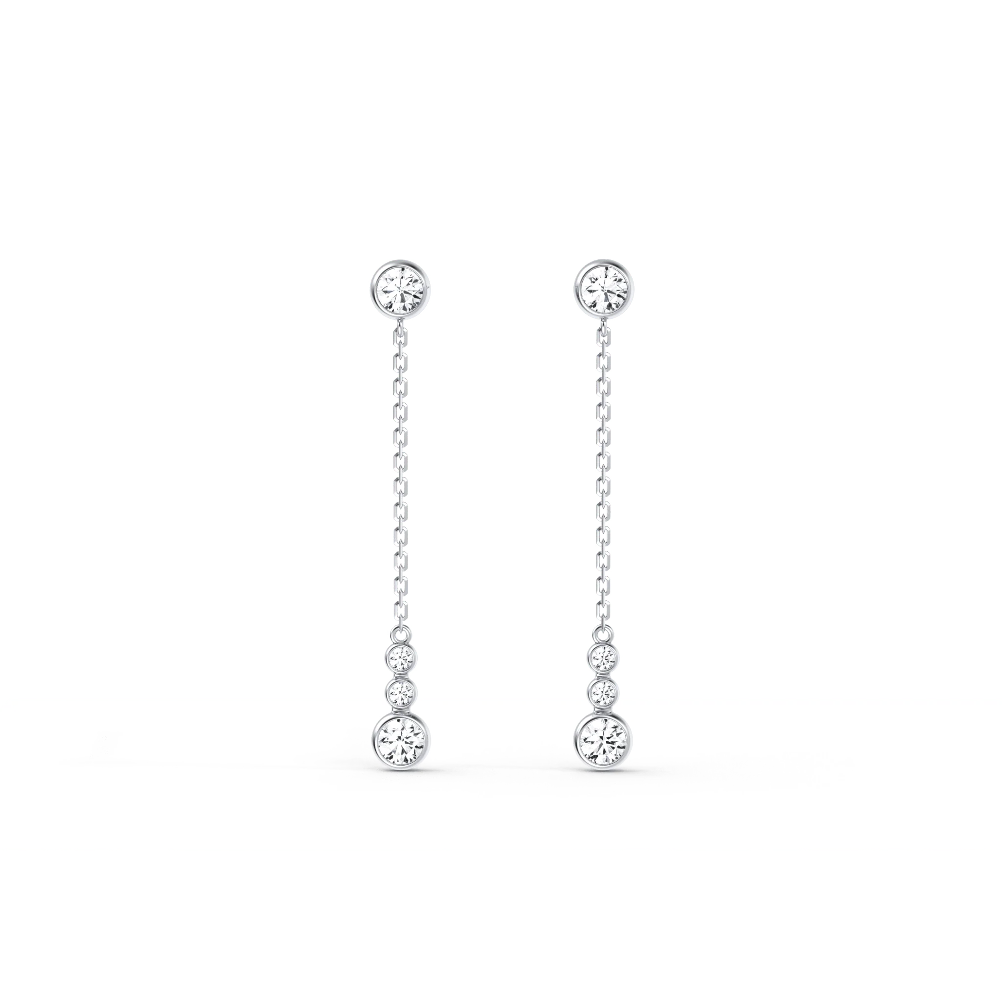 14K Solid Gold Dazzling Drop Earring With Lab Diamond - Image 22