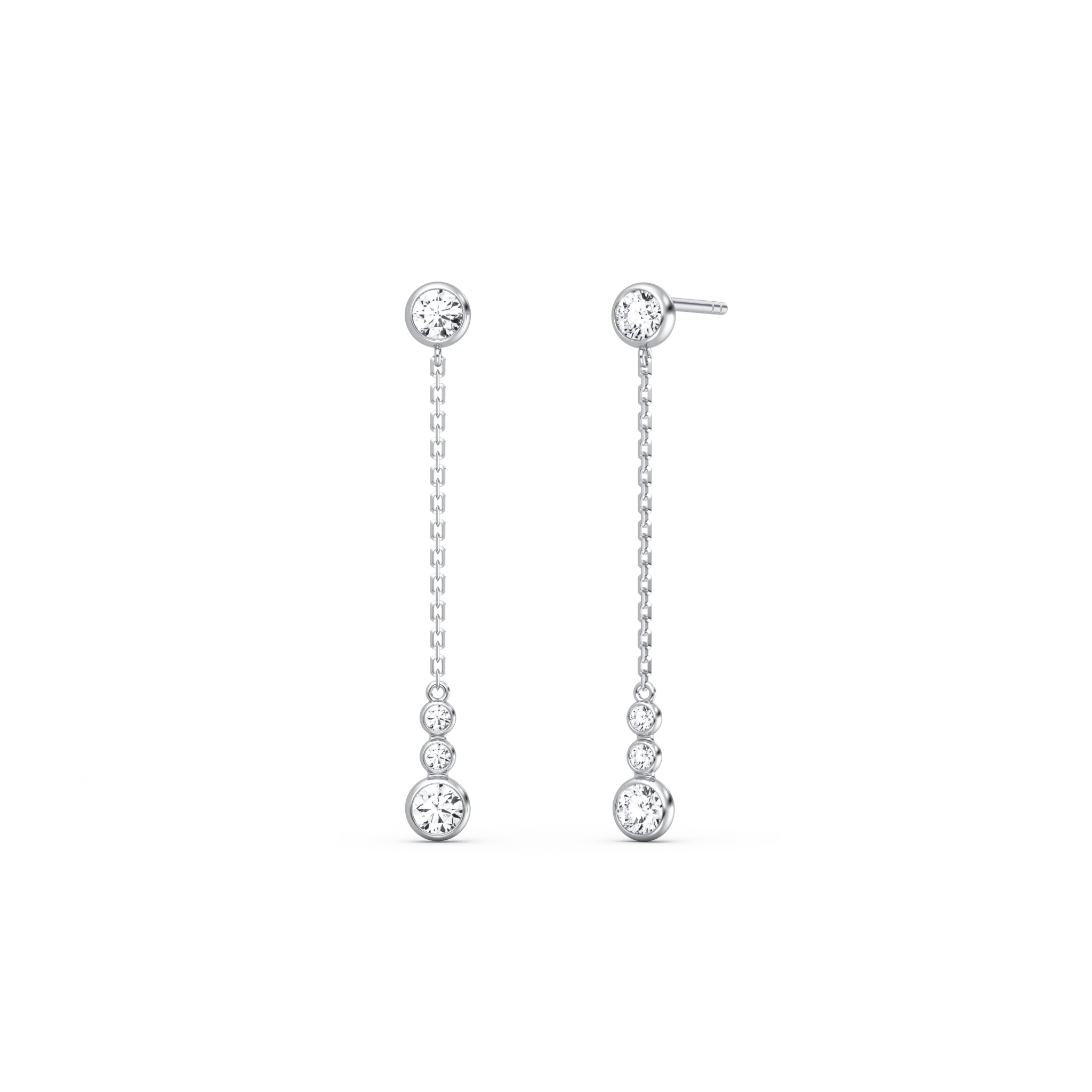 14K Solid Gold Dazzling Drop Earring With Lab Diamond - Image 23
