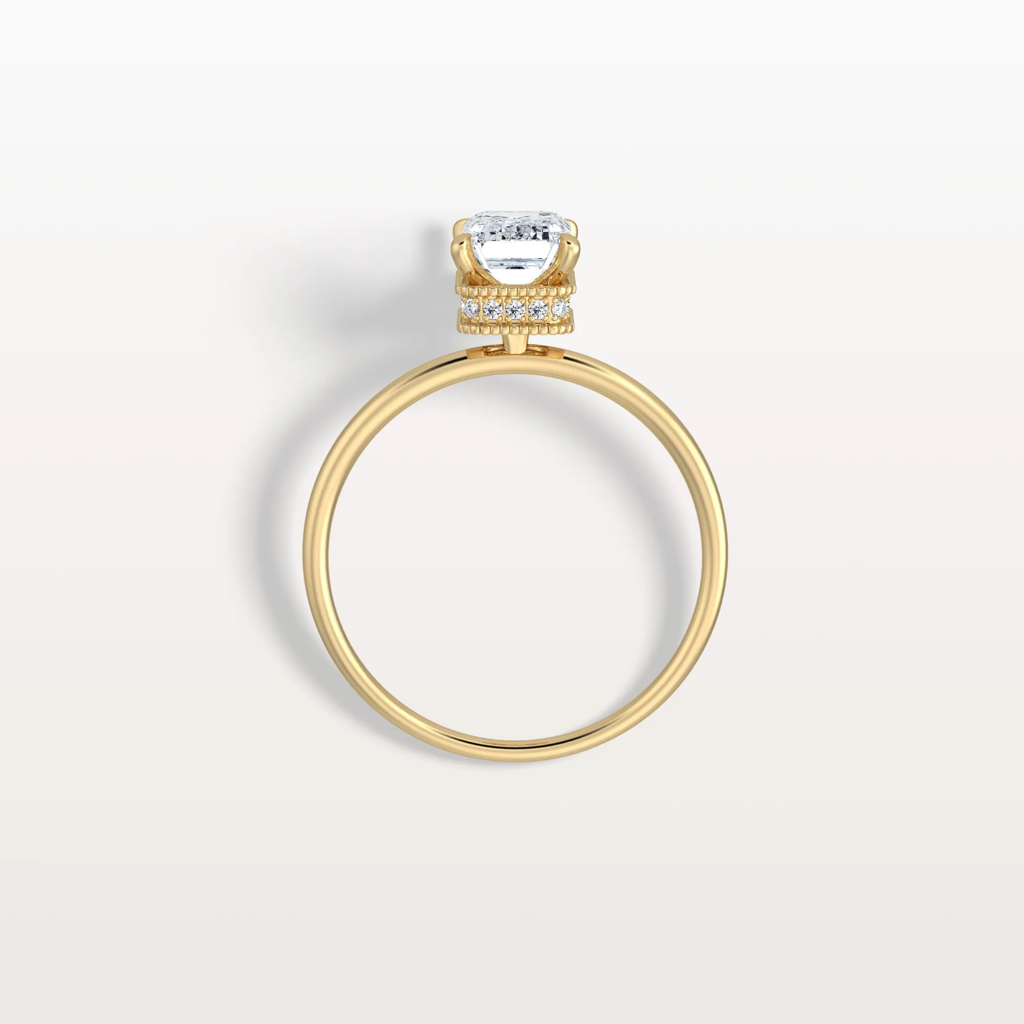 Nova丨1CT Emerald Cut Lab Grown Diamond Engagement Ring - Image 5