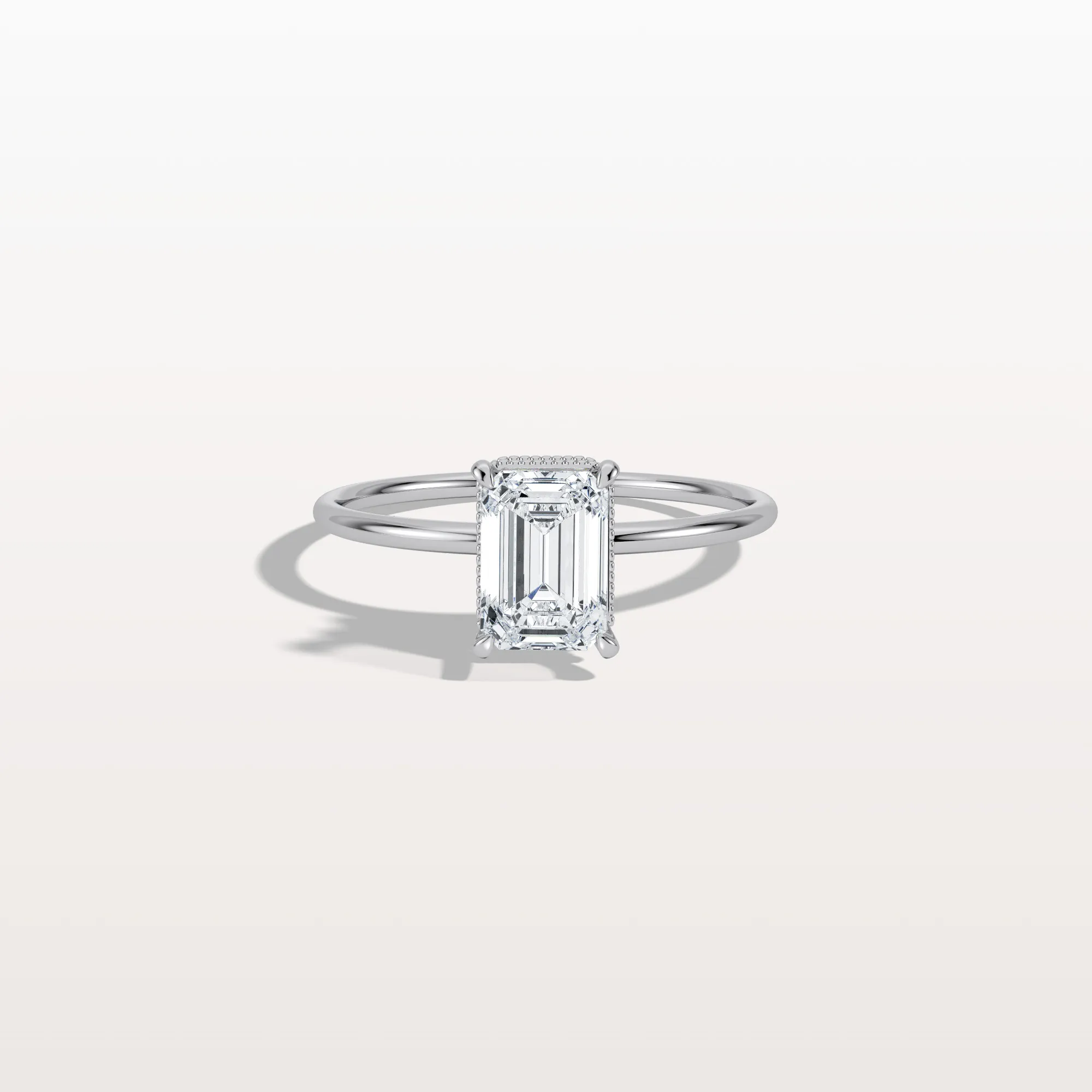 Nova丨1CT Emerald Cut Lab Grown Diamond Engagement Ring - Image 9