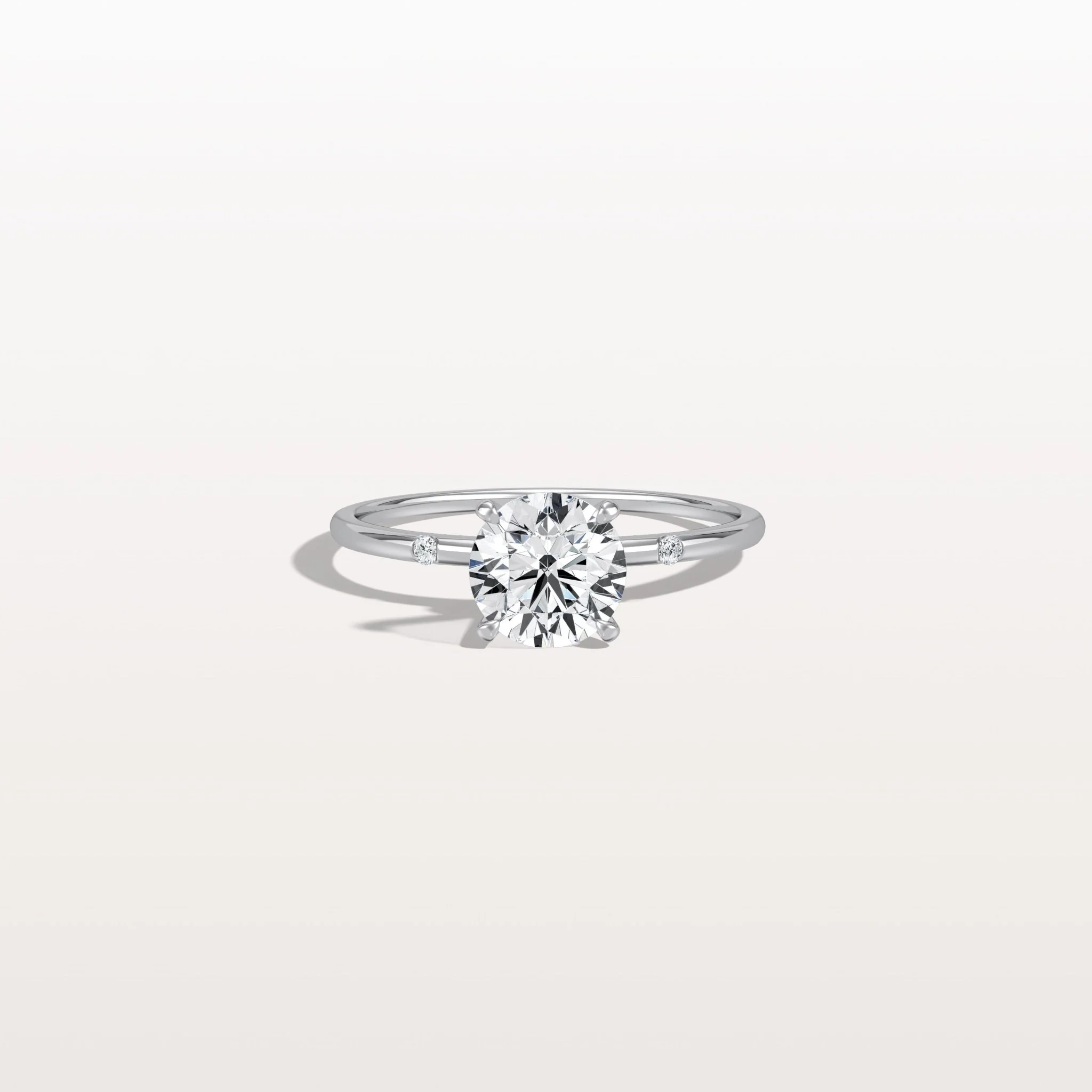 Noelle丨1CT Hidden Halo Lab Diamond Engagement Ring with Side Accents - Image 23