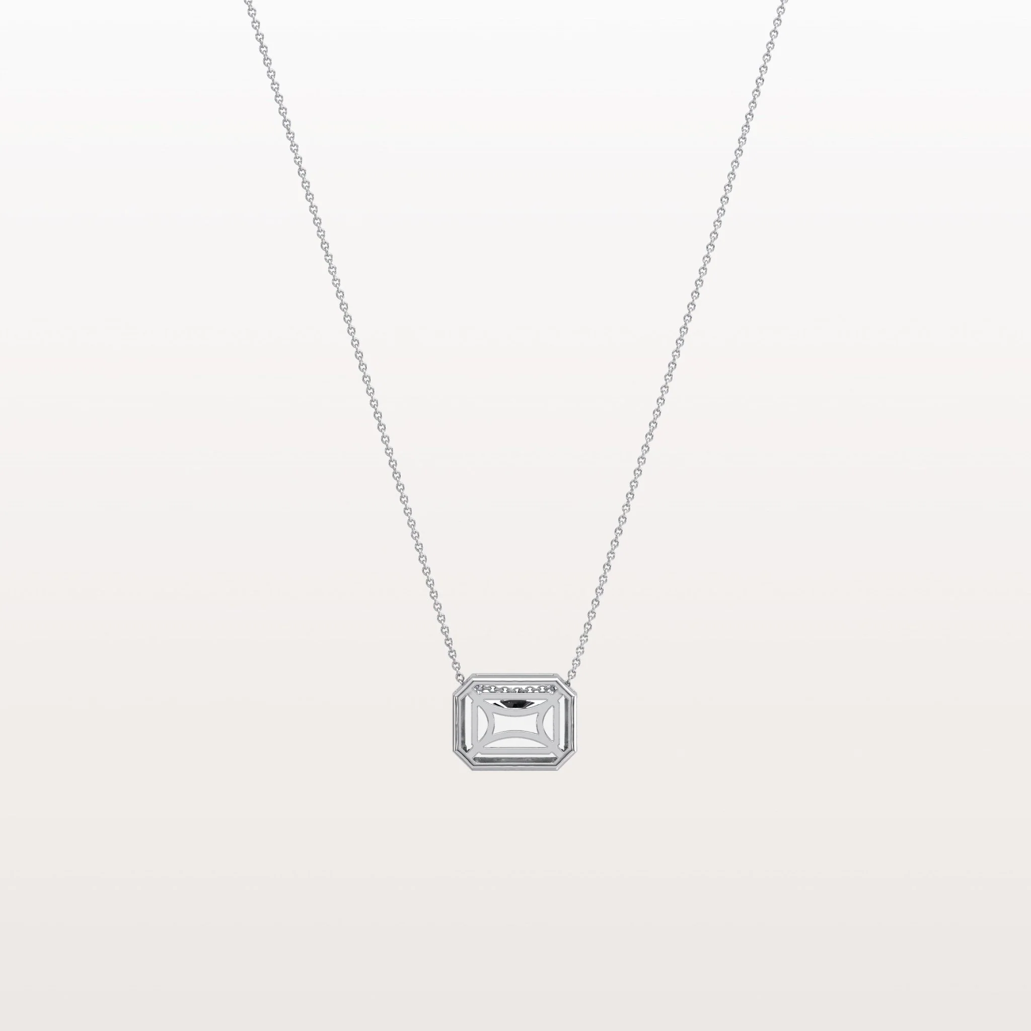 1CT Lab Grown Diamond Bezel Set Pendant Neckalce In 14K Solid Gold/Platinum - Image 25