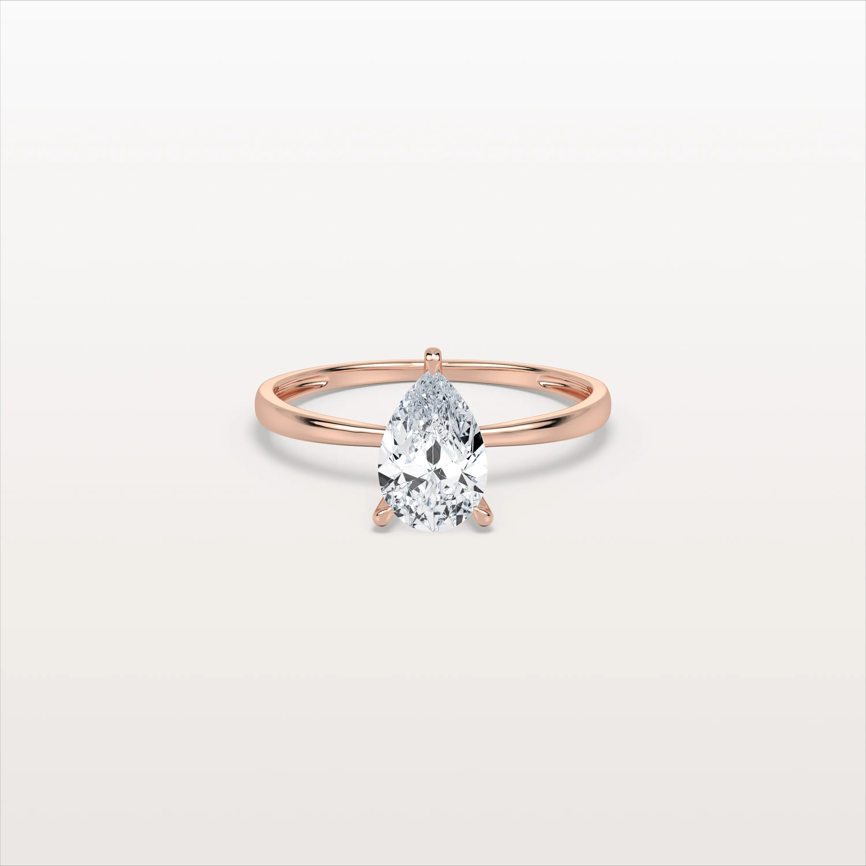 Elise丨1CT Pear Cut Lab Diamond Engagement Ring In 14K Gold - Image 12