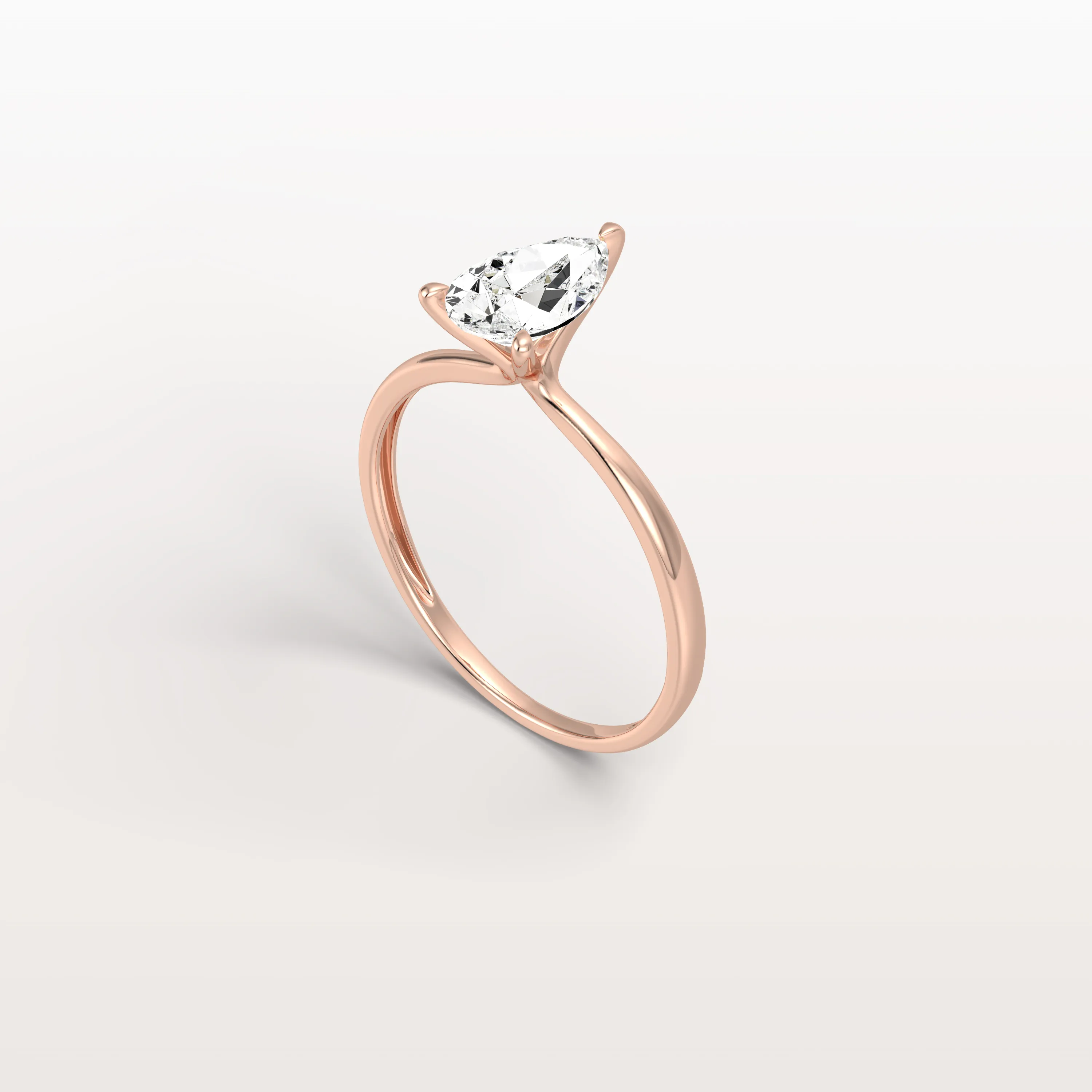 Elise丨1CT Pear Cut Lab Diamond Engagement Ring In 14K Gold - Image 15