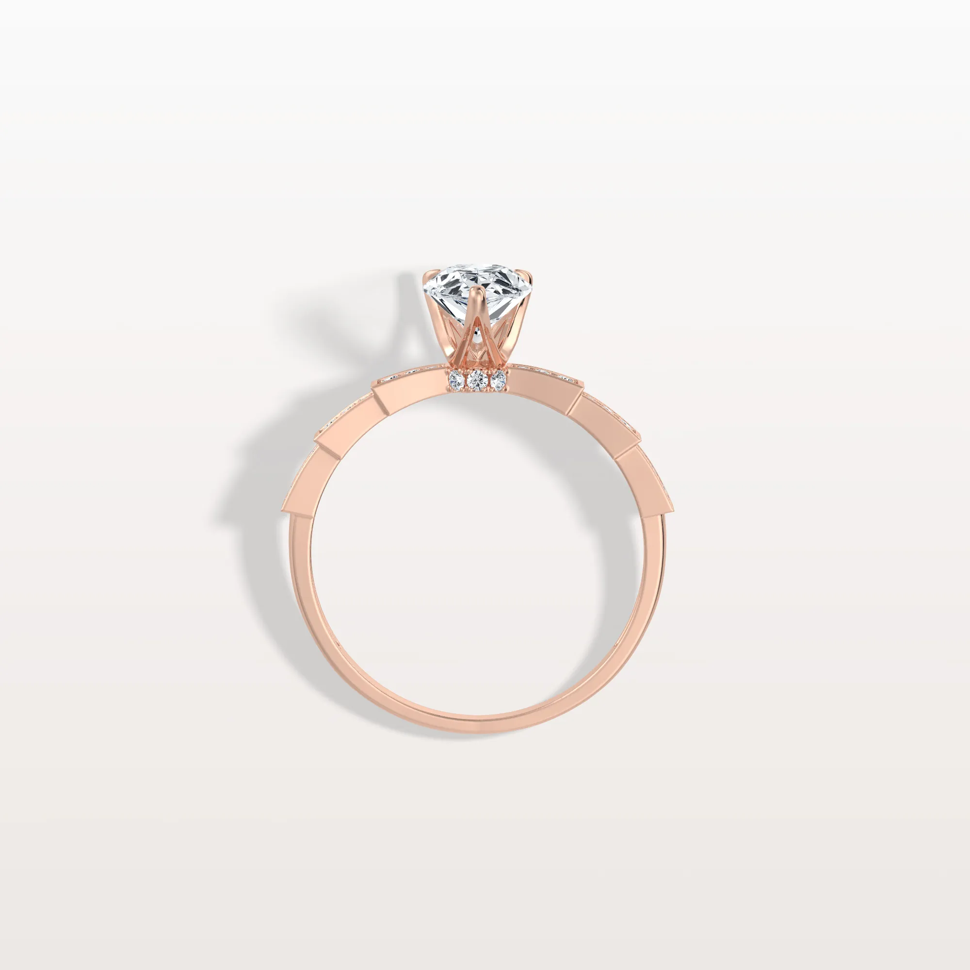 Celeste丨1CT Pear Cut Lab Diamond Hidden Halo Ring-Modern Style - Image 20