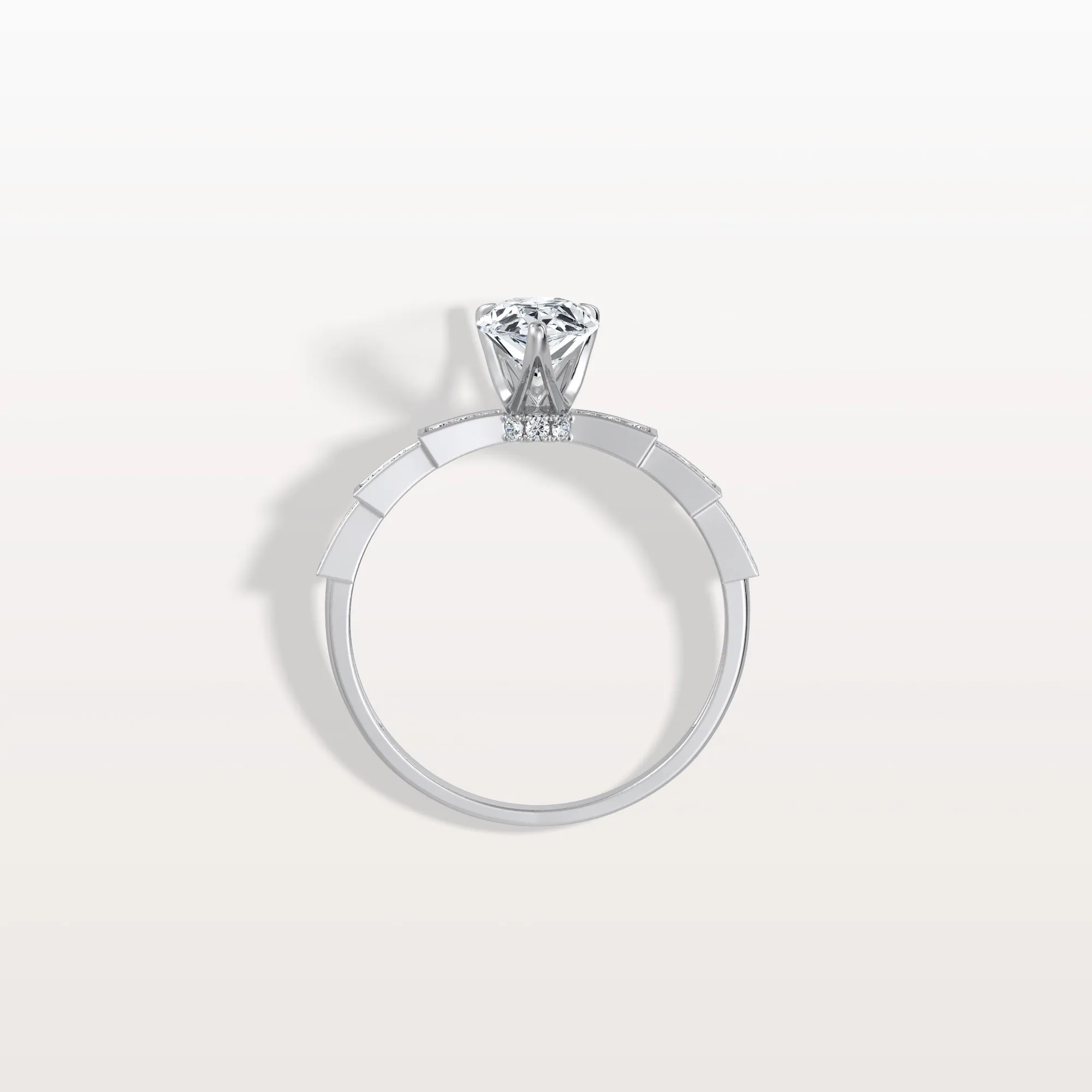 Celeste丨1CT Pear Cut Lab Diamond Hidden Halo Ring-Modern Style - Image 34